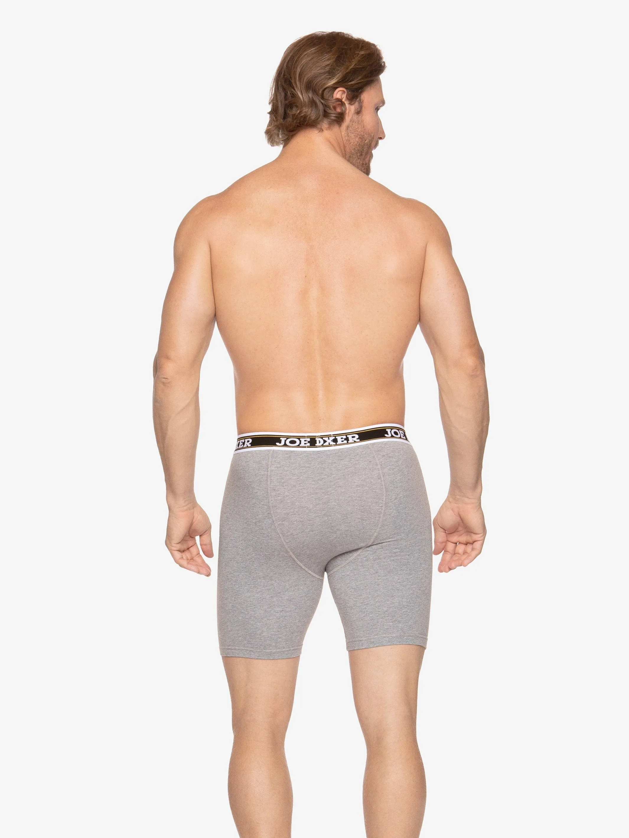 CLASSIC FIT STRETCH – CYCLE SHORTS | 3-PACK GREY sold by Joe Boxer product image thumbnail 4