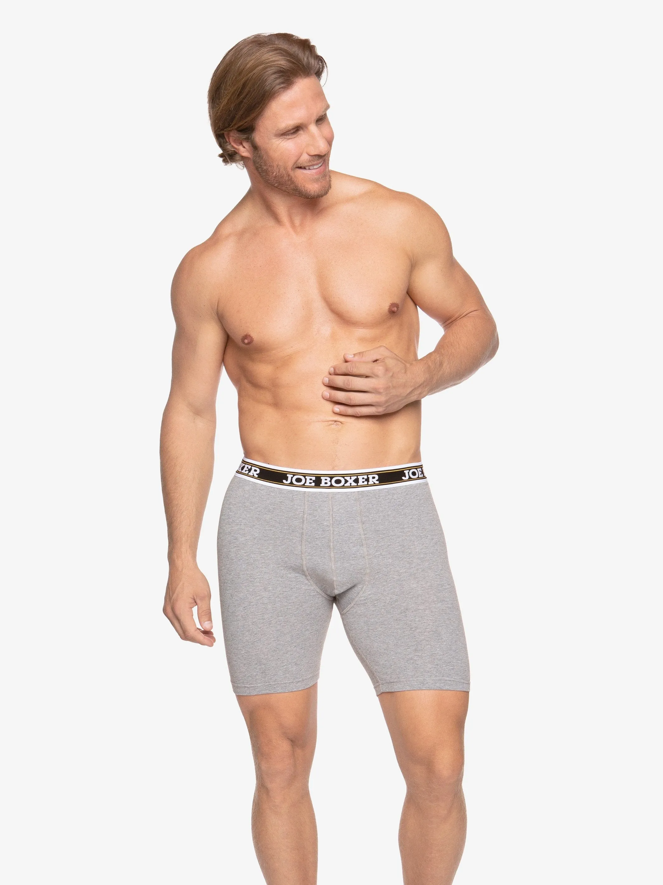 CLASSIC FIT STRETCH – CYCLE SHORTS | 3-PACK GREY sold by Joe Boxer product image thumbnail 2