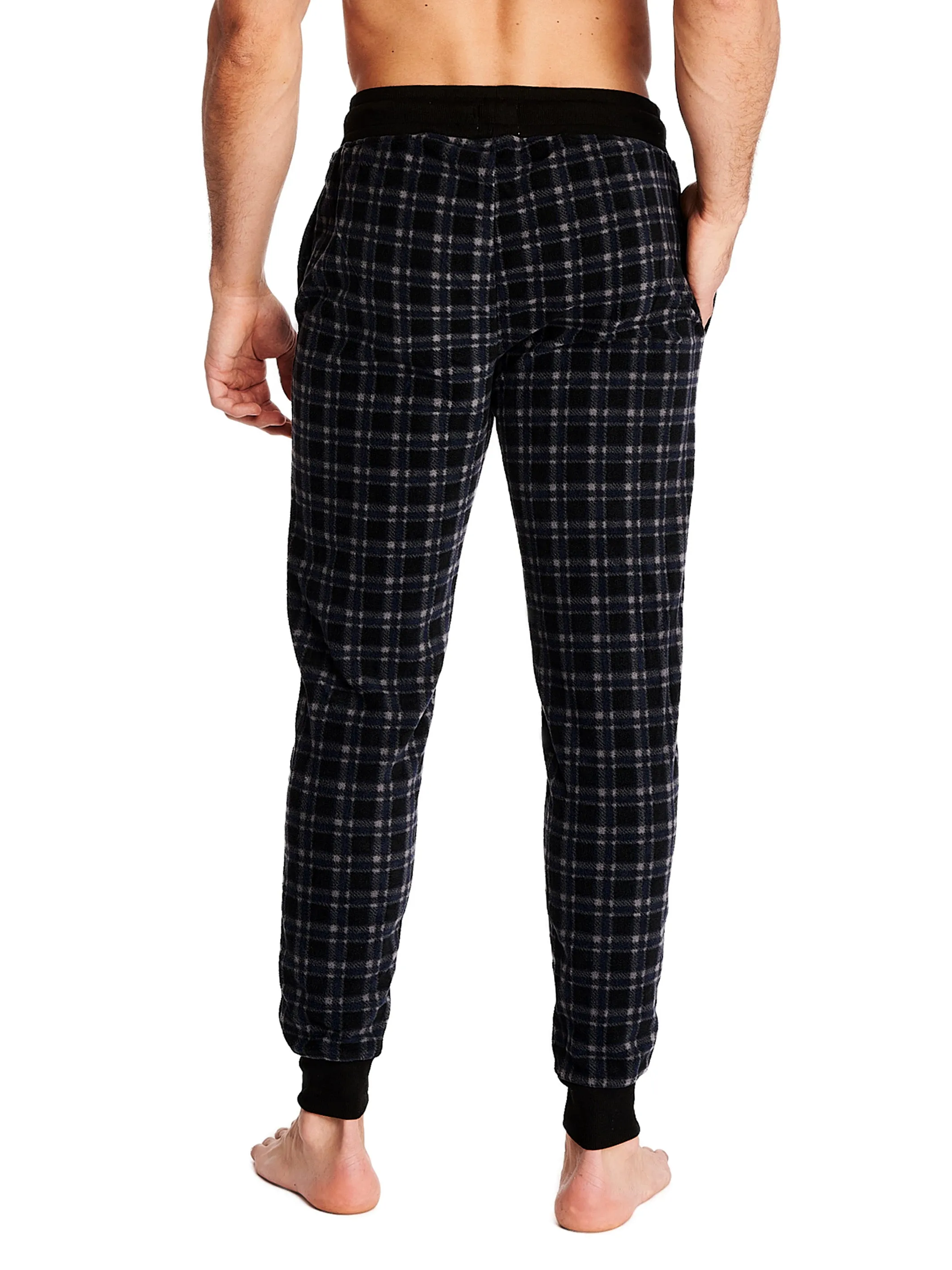 MICROFLEECE JOGGER | BLACK CHECK sold by Joe Boxer product image thumbnail 3