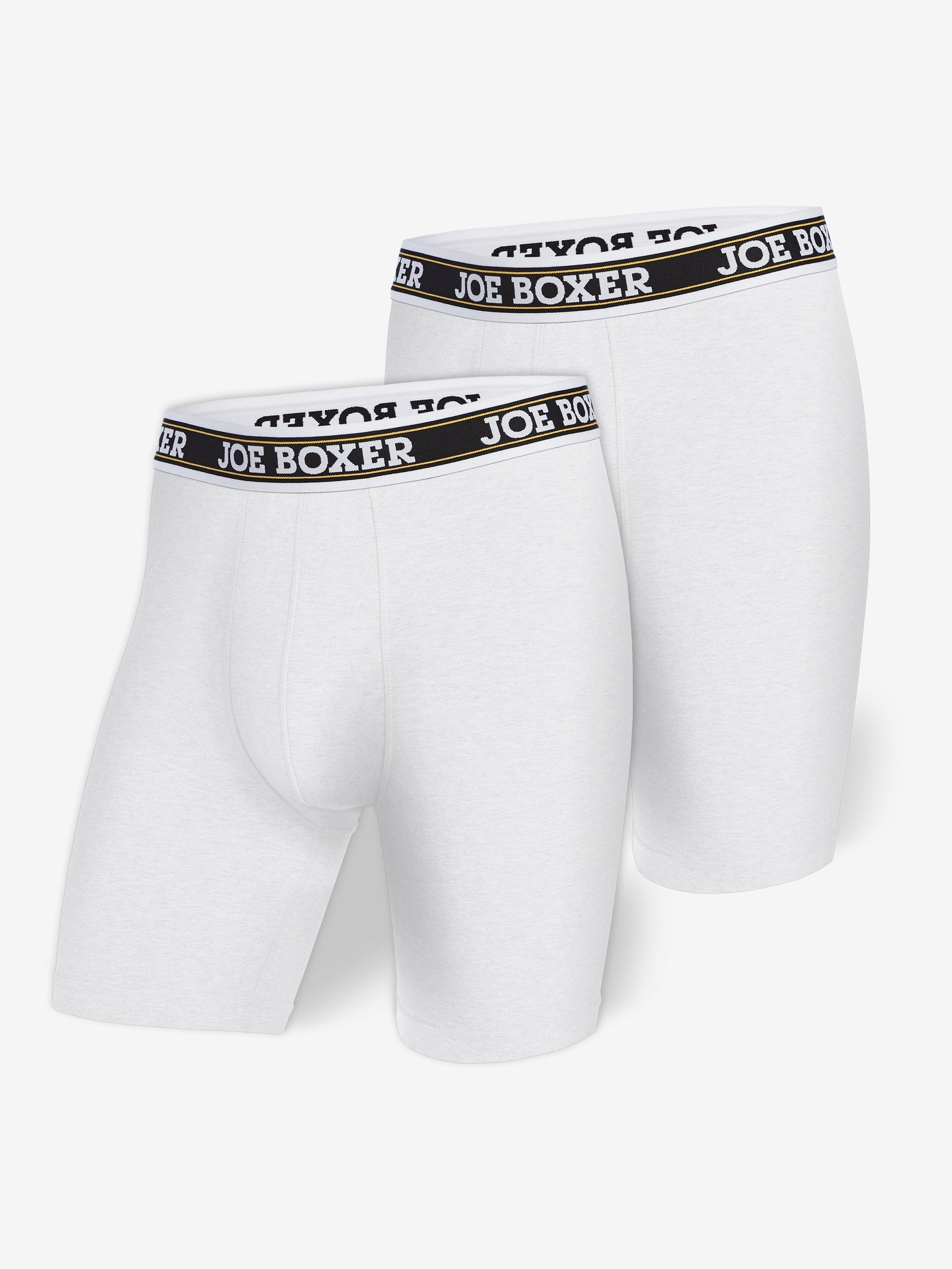 CLASSIC FIT STRETCH – CYCLE SHORT | 2-PACK WHITE sold by Joe Boxer