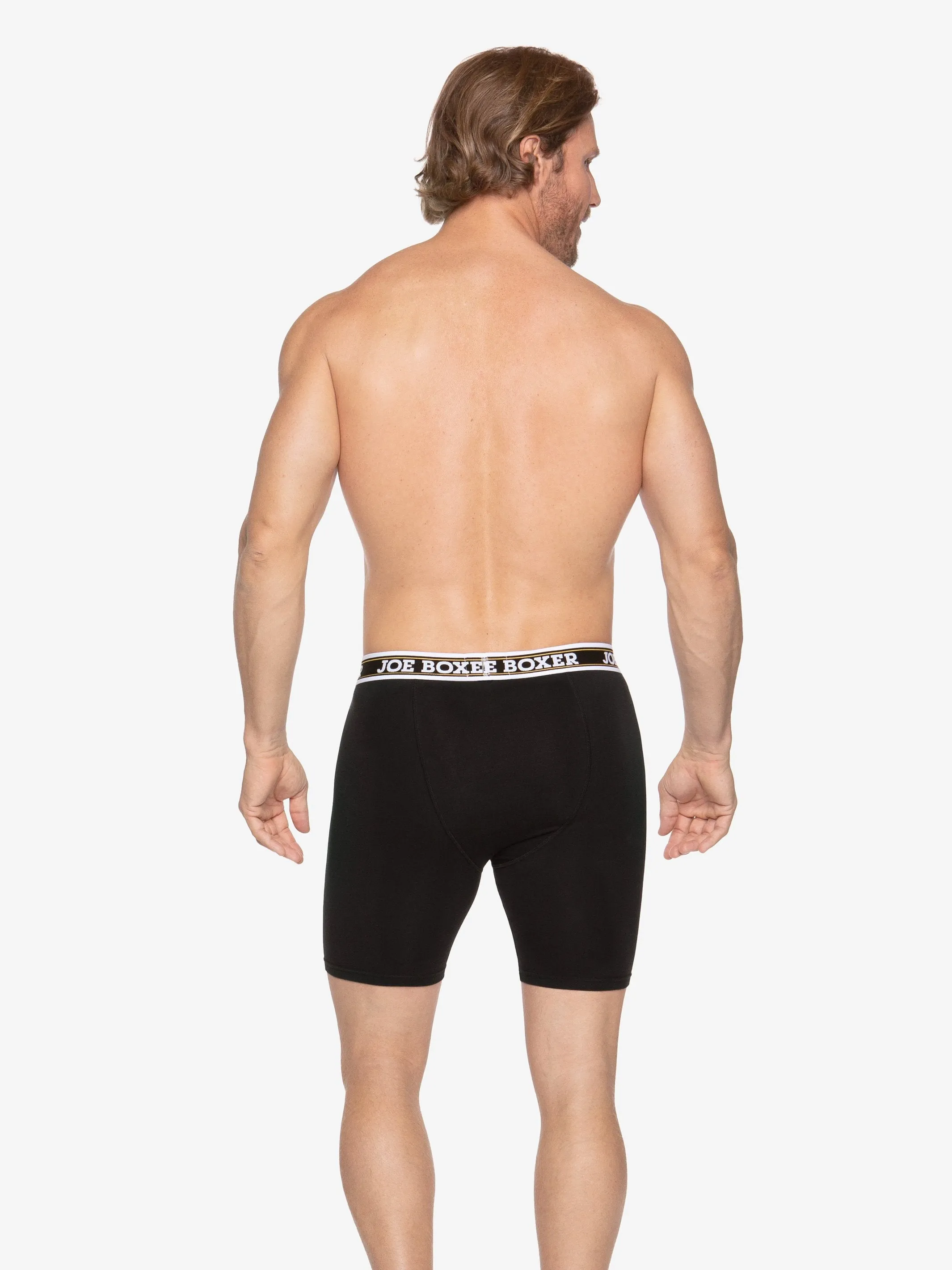 CLASSIC FIT STRETCH - CYCLE SHORTS | 3-PACK BLACK sold by Joe Boxer product image thumbnail 4
