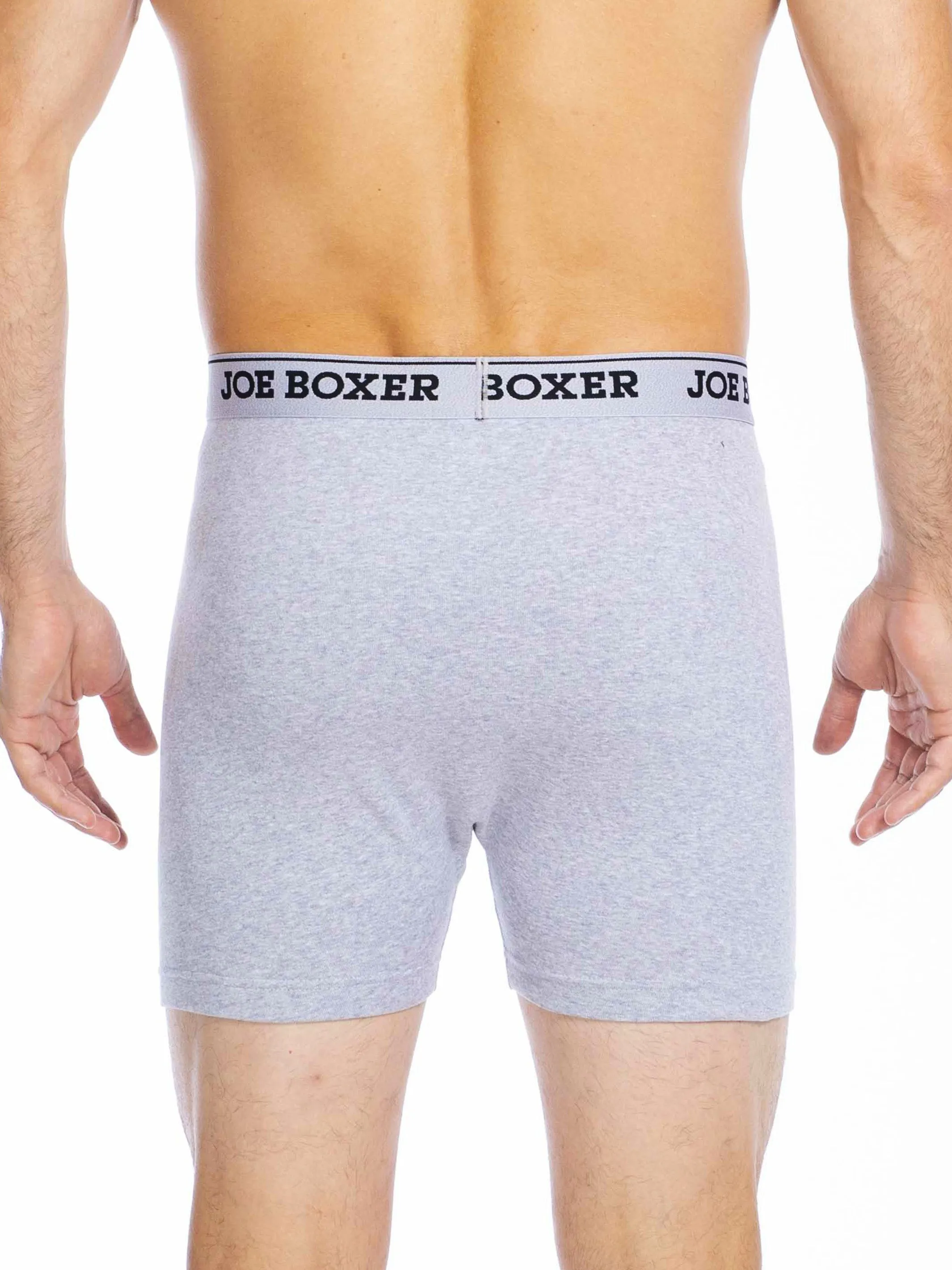 CLASSIC FIT COTTON – FITTED BOXER BRIEFS | 6-PACK GREY sold by Joe Boxer product image thumbnail 3