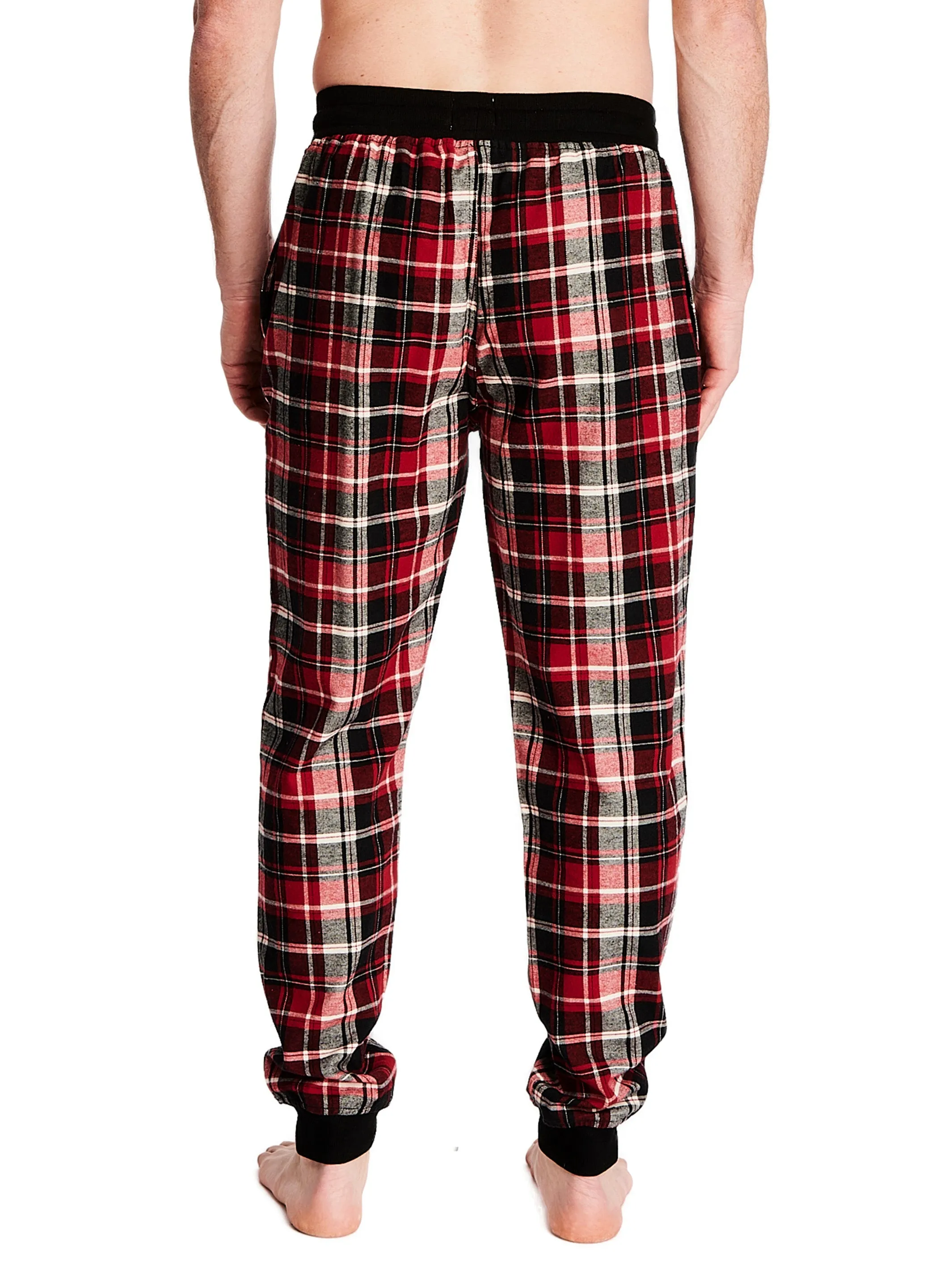 FLANNEL JOGGER | BLACK/RED PLAID sold by Joe Boxer product image thumbnail 3