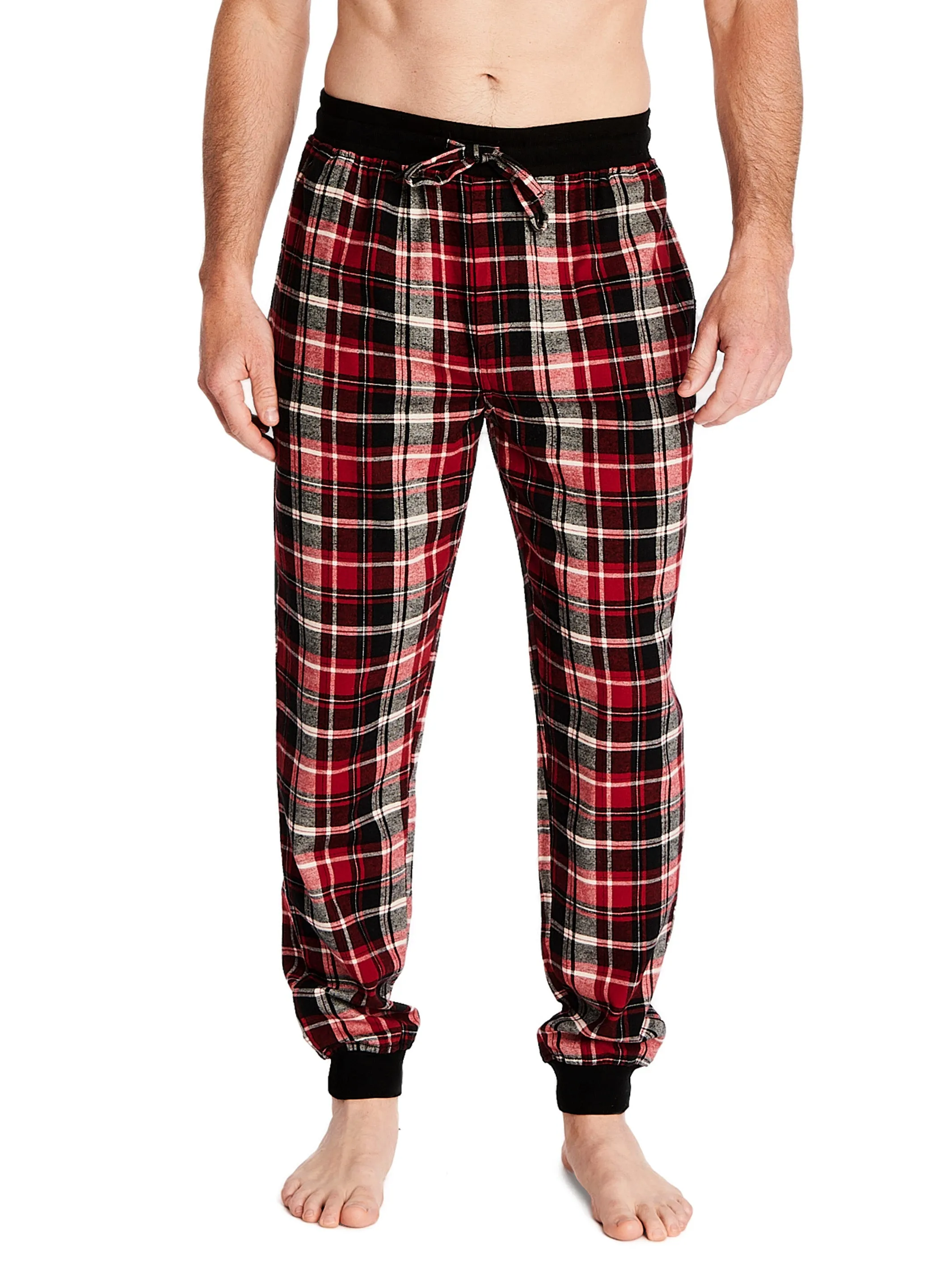 FLANNEL JOGGER | BLACK/RED PLAID sold by Joe Boxer