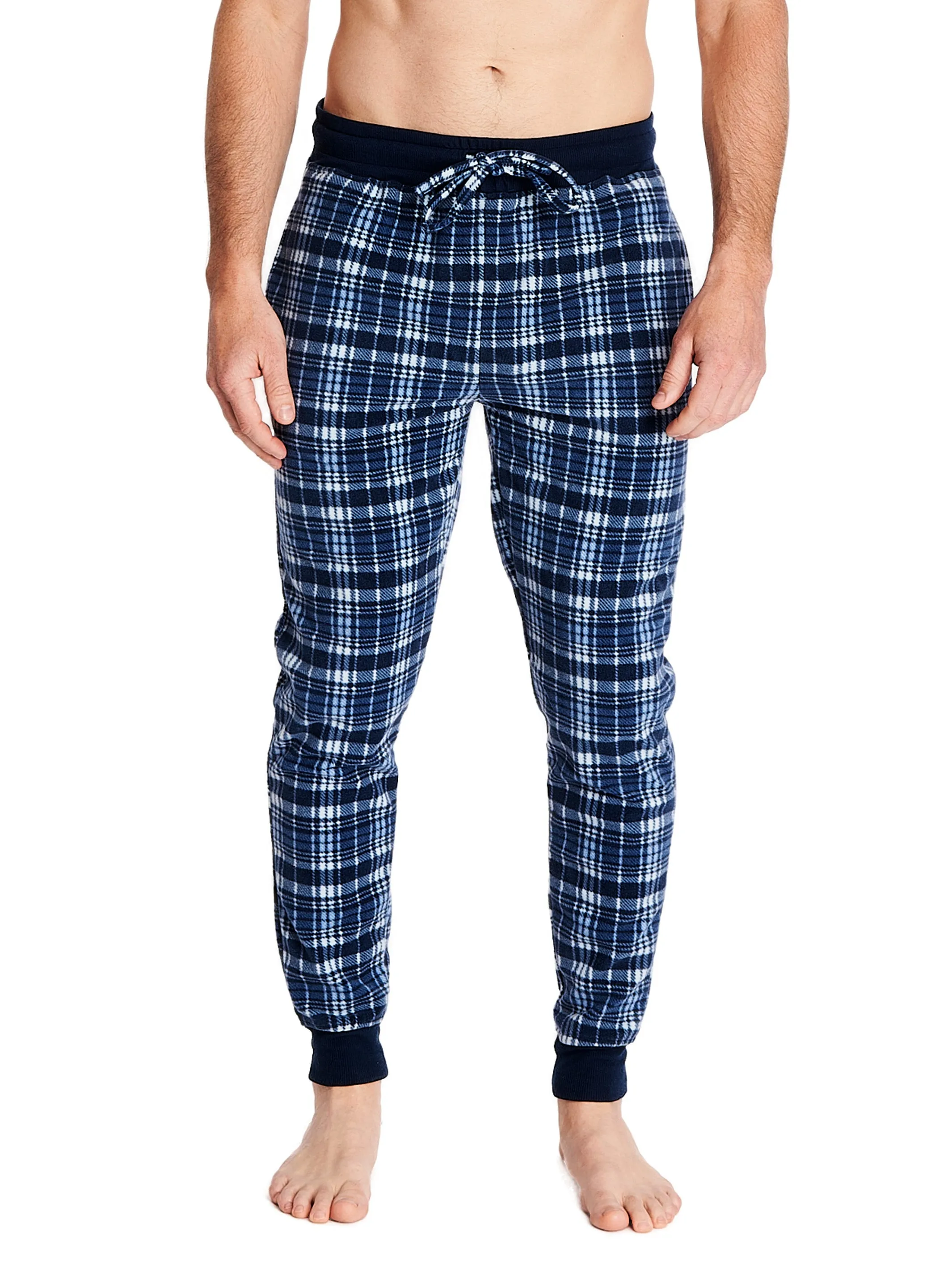 MICROFLEECE JOGGER | TRUE BLUE PLAID sold by Joe Boxer