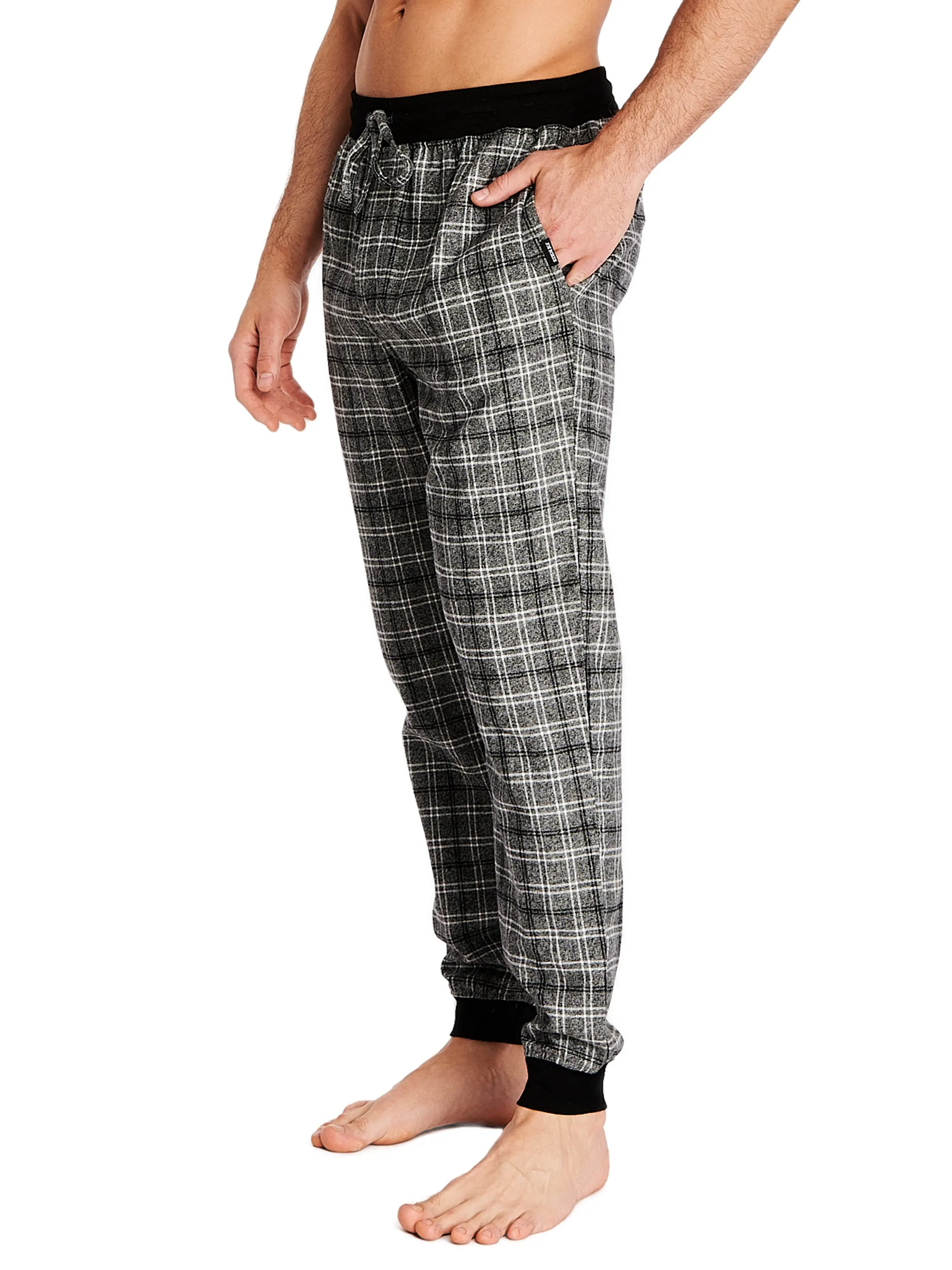 FLANNEL JOGGER | GREY MAKER PLAID sold by Joe Boxer product image thumbnail 2