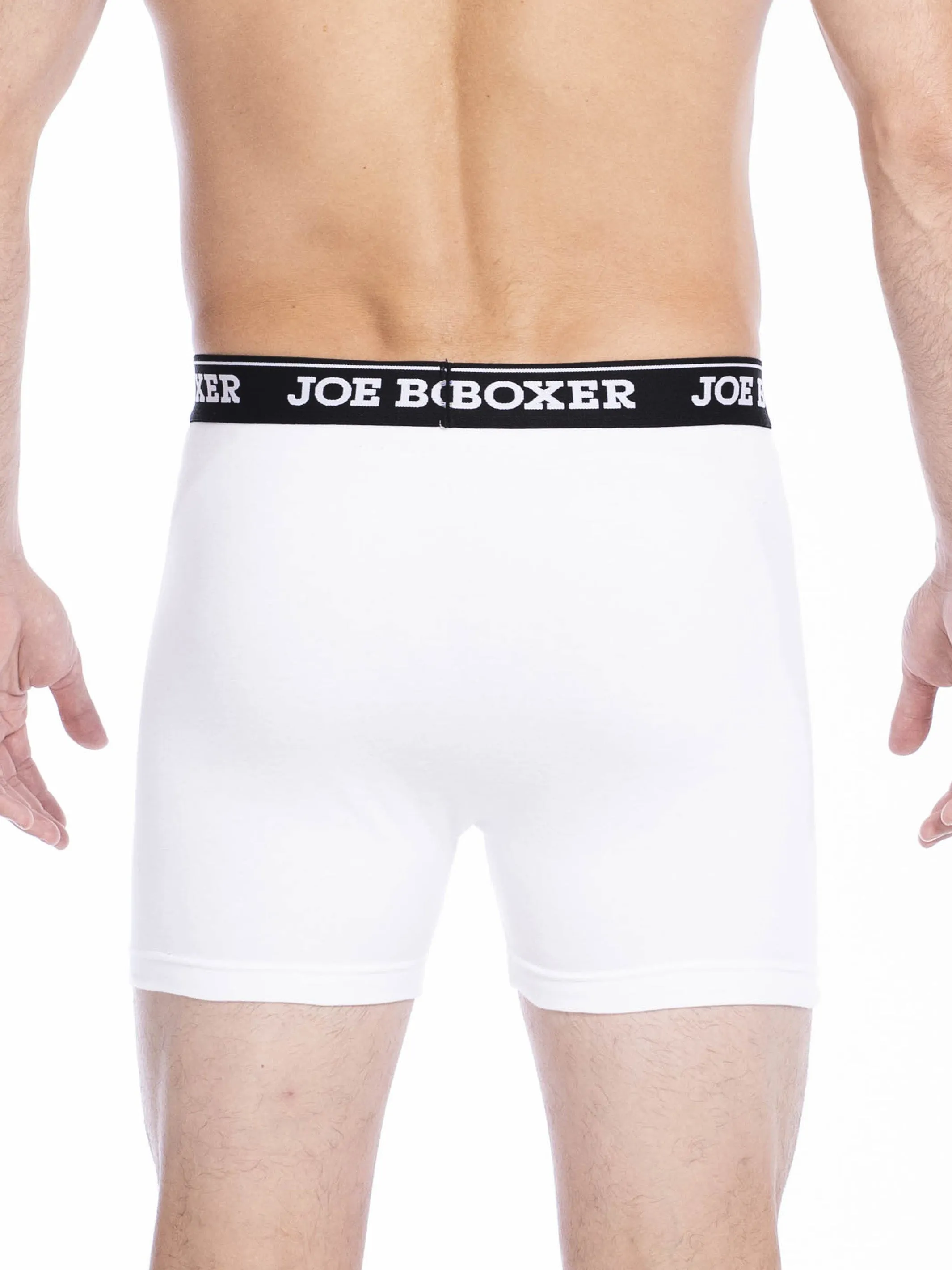 CLASSIC FIT COTTON – FITTED BOXER BRIEFS | 3-PACK WHITE sold by Joe Boxer product image thumbnail 5