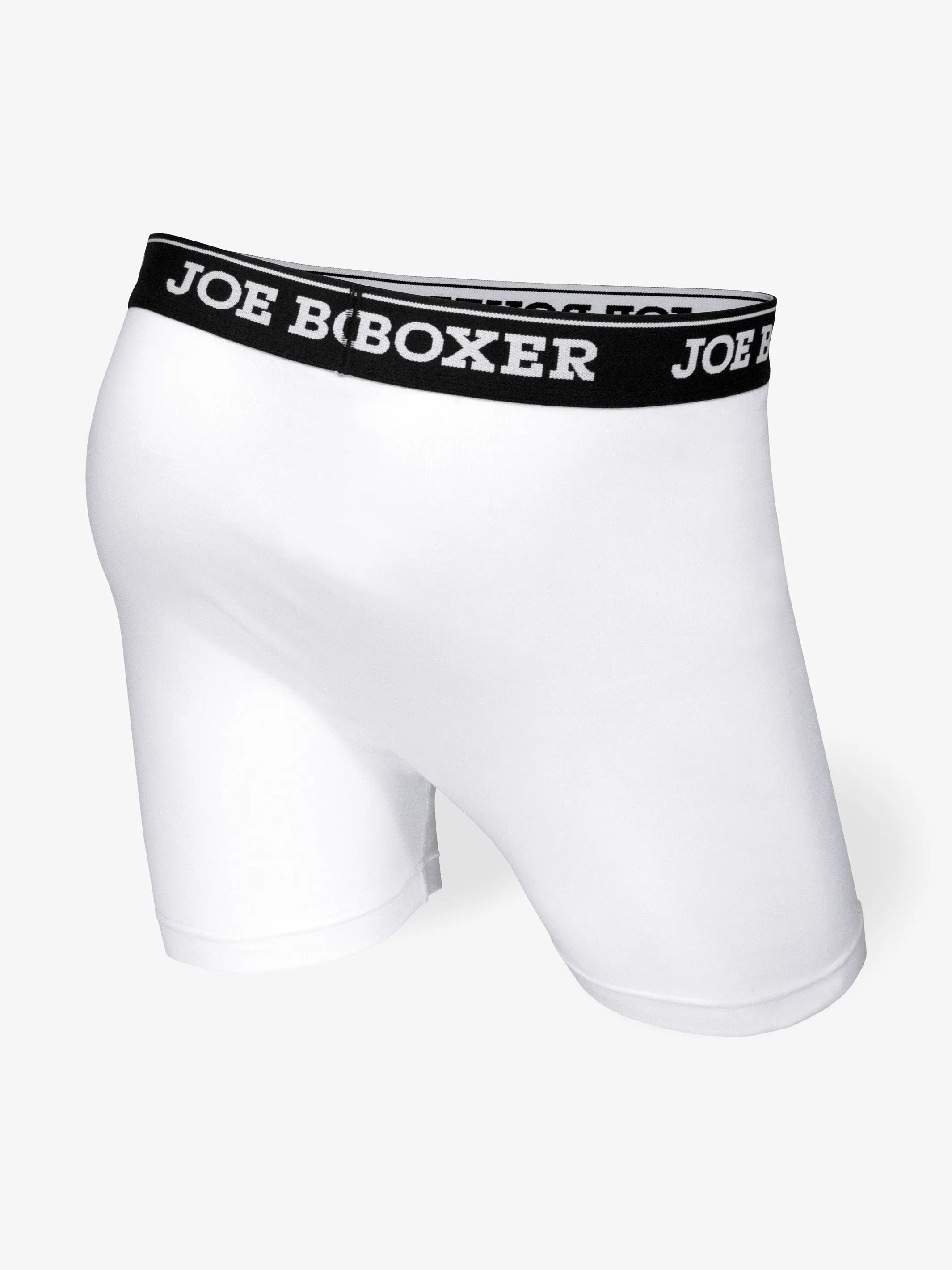 CLASSIC FIT COTTON – FITTED BOXER BRIEFS | 3-PACK WHITE sold by Joe Boxer product image thumbnail 4