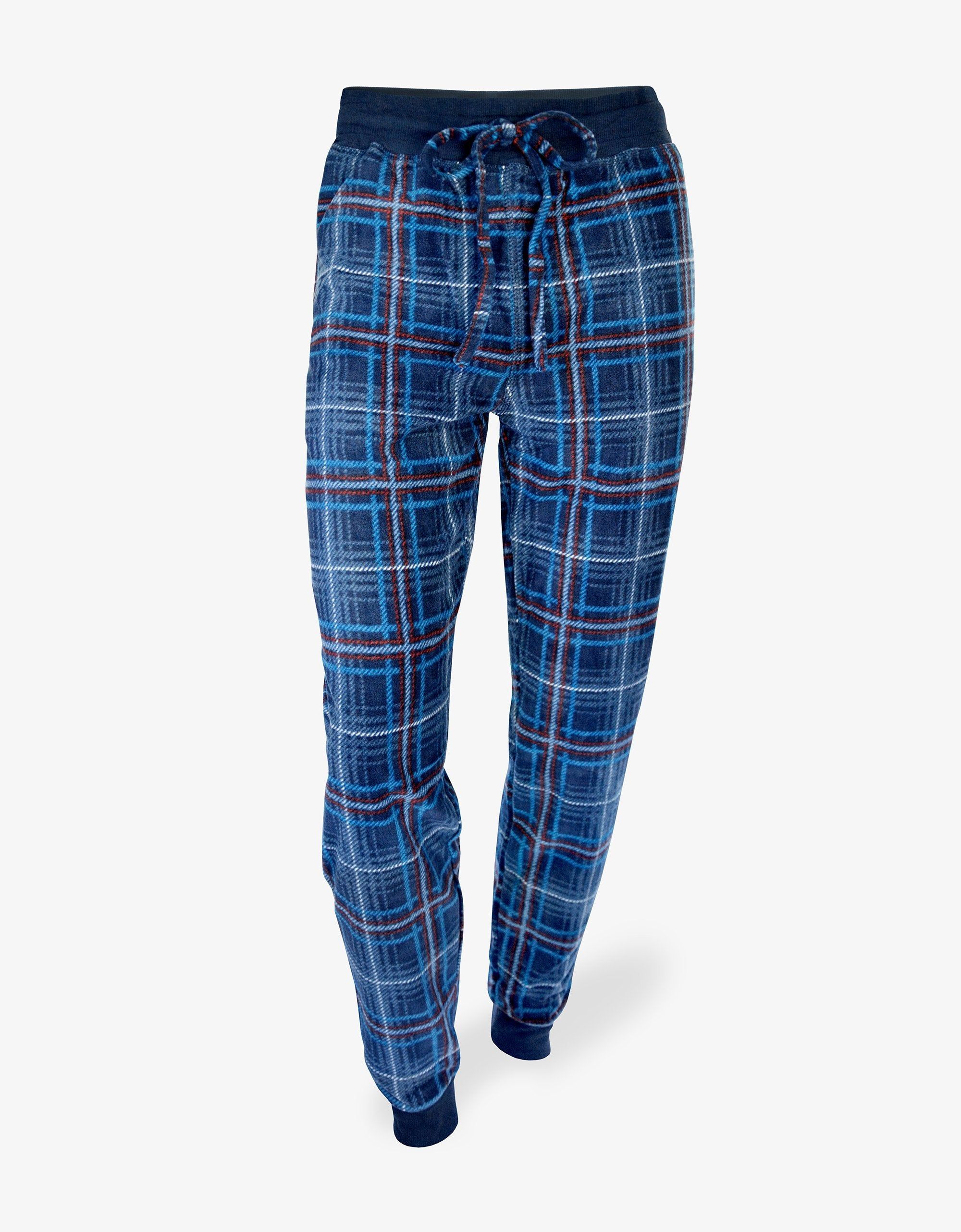 MICROFLEECE JOGGER | NAVY BLUE PLAID sold by Joe Boxer product image thumbnail 4