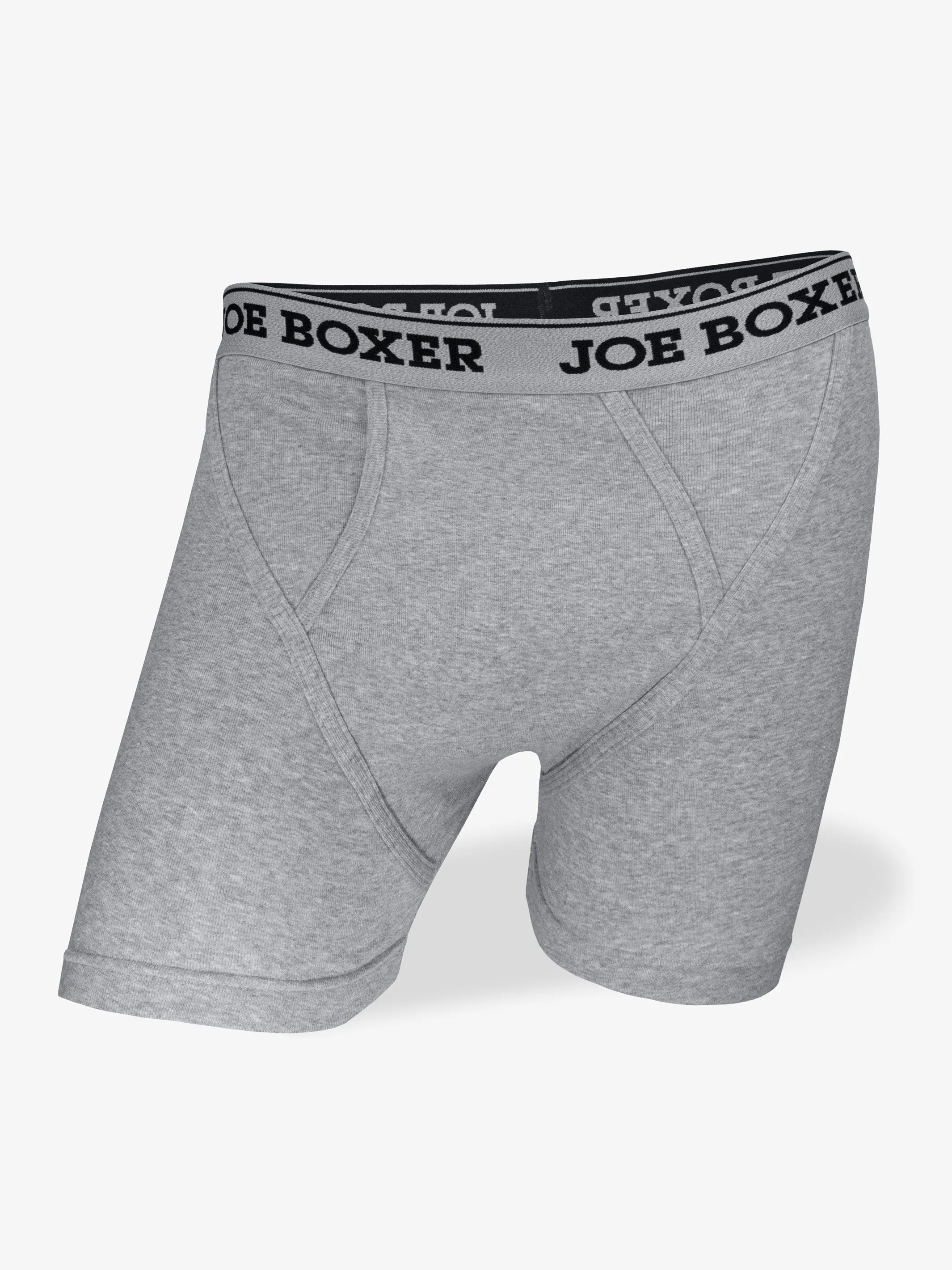 CLASSIC FIT COTTON – FITTED BOXER BRIEFS | 3-PACK GREY sold by Joe Boxer product image thumbnail 3
