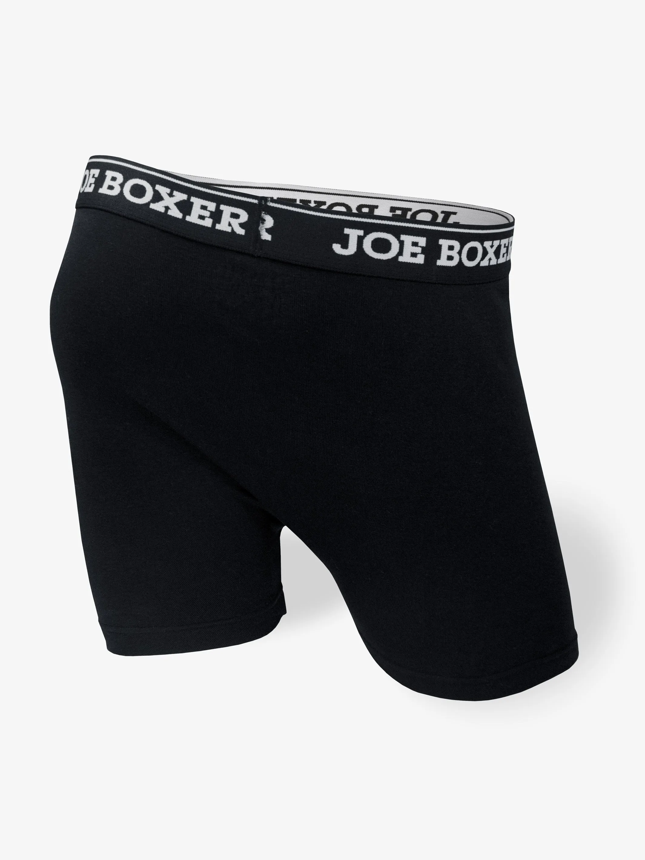 CLASSIC FIT COTTON – FITTED BOXER BRIEFS | 3-PACK BLACK sold by Joe Boxer product image thumbnail 4