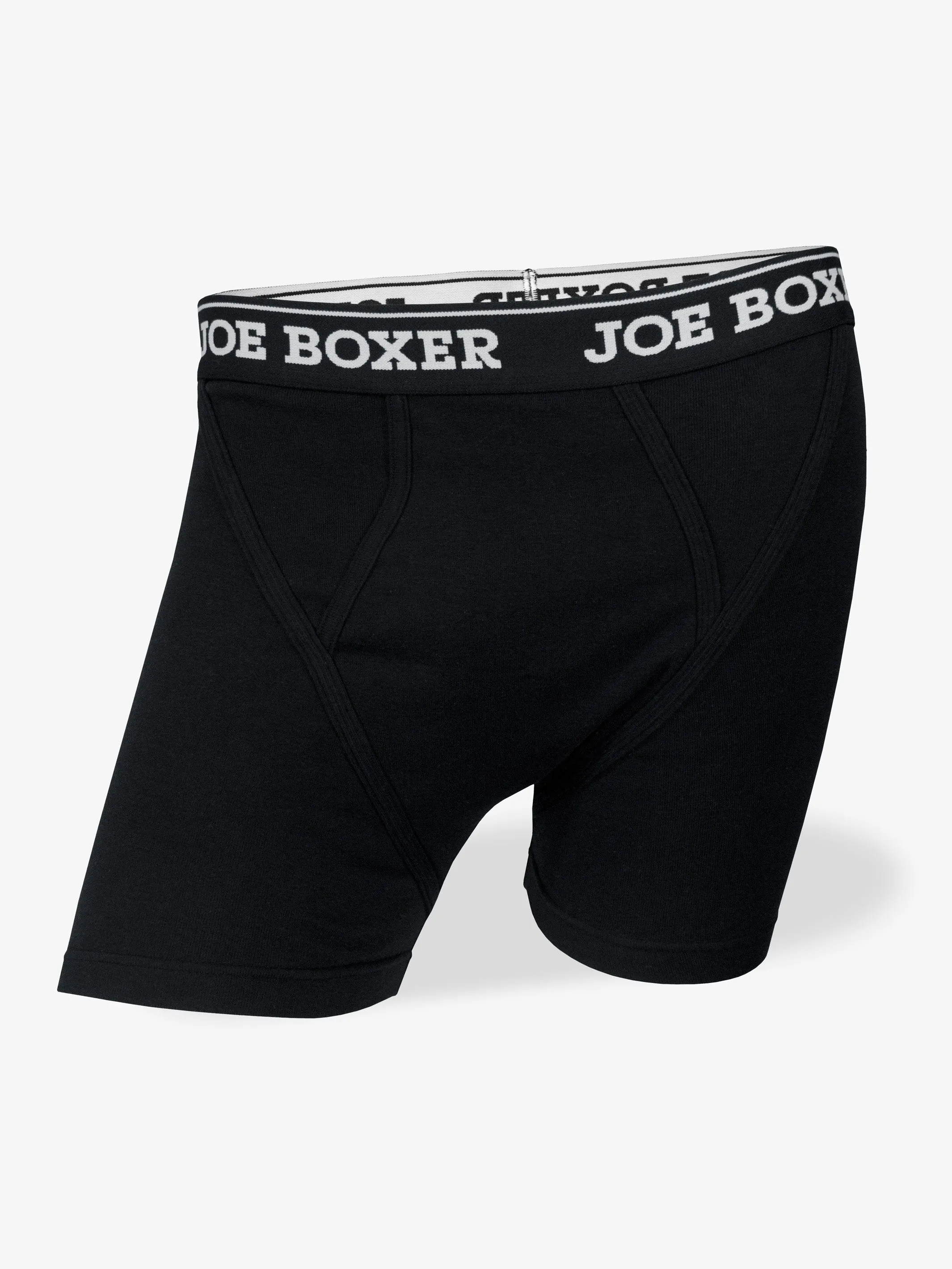 CLASSIC FIT COTTON – FITTED BOXER BRIEFS | 3-PACK BLACK sold by Joe Boxer product image thumbnail 3