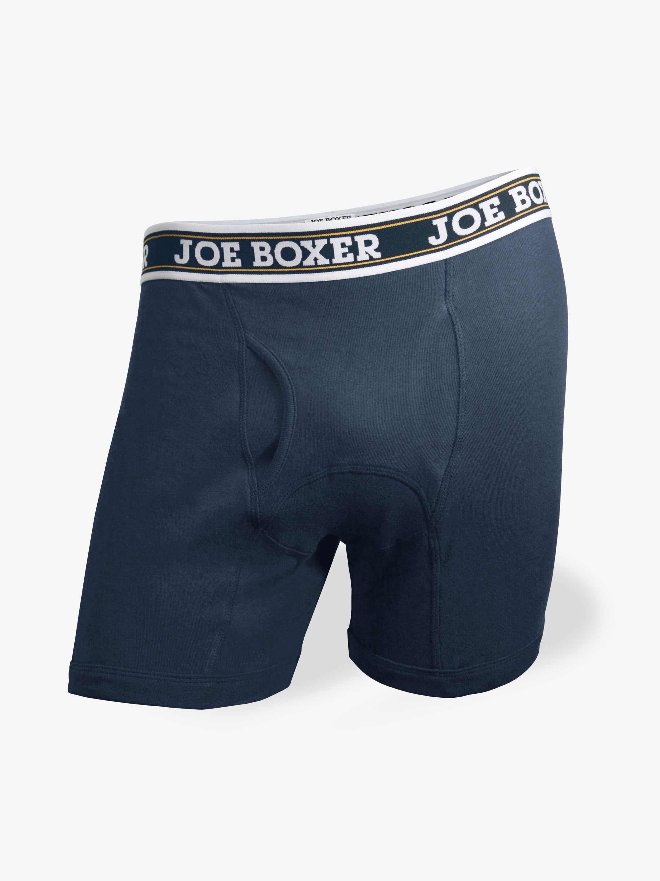CLASSIC FIT COTTON – BOXER BRIEFS | 2-PACK BLUE sold by Joe Boxer