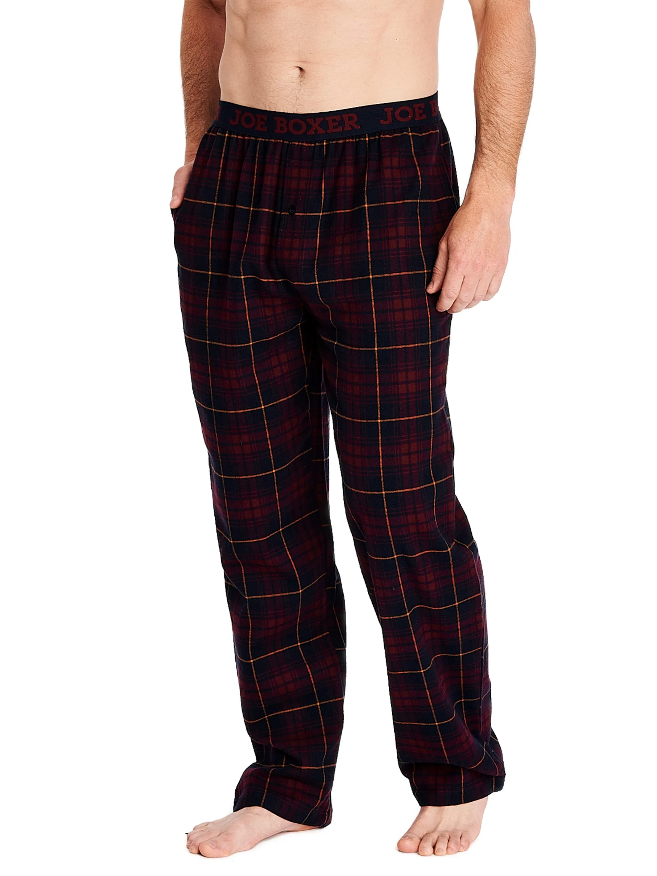 CLASSIC FLANNEL PANT | DEEP WISTERIA PLAID sold by Joe Boxer product image thumbnail 2