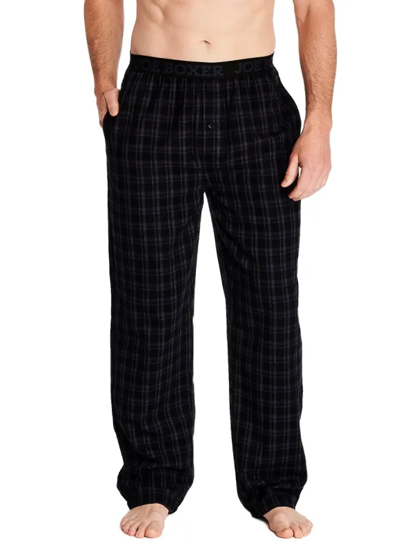 CLASSIC FLANNEL PANT | BLACK CHECK sold by Joe Boxer