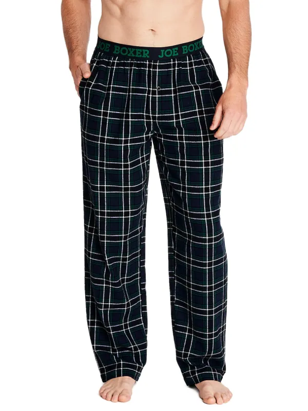 CLASSIC FLANNEL PANT | GREEN/WHITE PLAID sold by Joe Boxer
