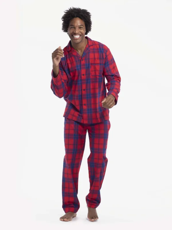 MENS PJ SET | RED PLAID sold by Joe Boxer