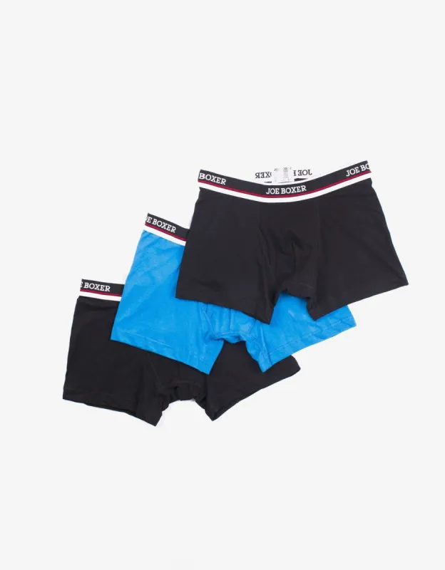 EVERYDAY VALUE - BOXER BREIFS | BLACK & BLUE - 6-PACK MODERN sold by Joe Boxer
