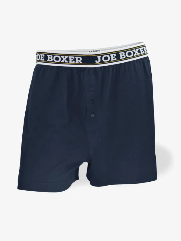 CLASSIC FIT COTTON – LOOSE BOXERS | 2-PACK BLUE sold by Joe Boxer