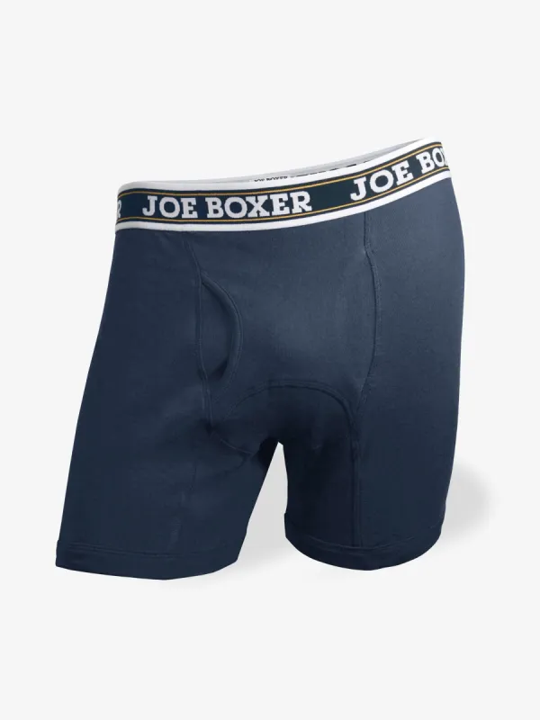 CLASSIC FIT COTTON – BOXER BRIEFS | 2-PACK BLUE sold by Joe Boxer