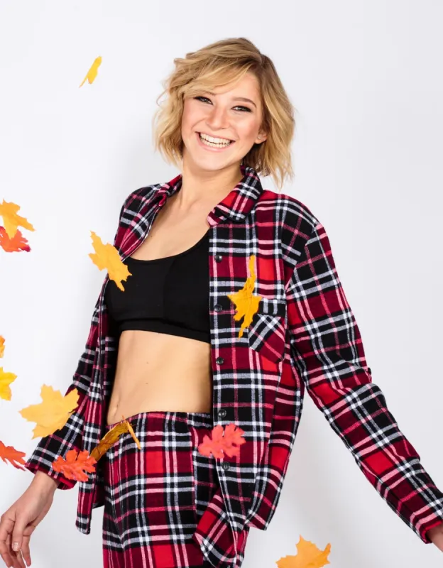 PYJAMA SET | RUBY ROSE FLANNEL sold by Joe Boxer