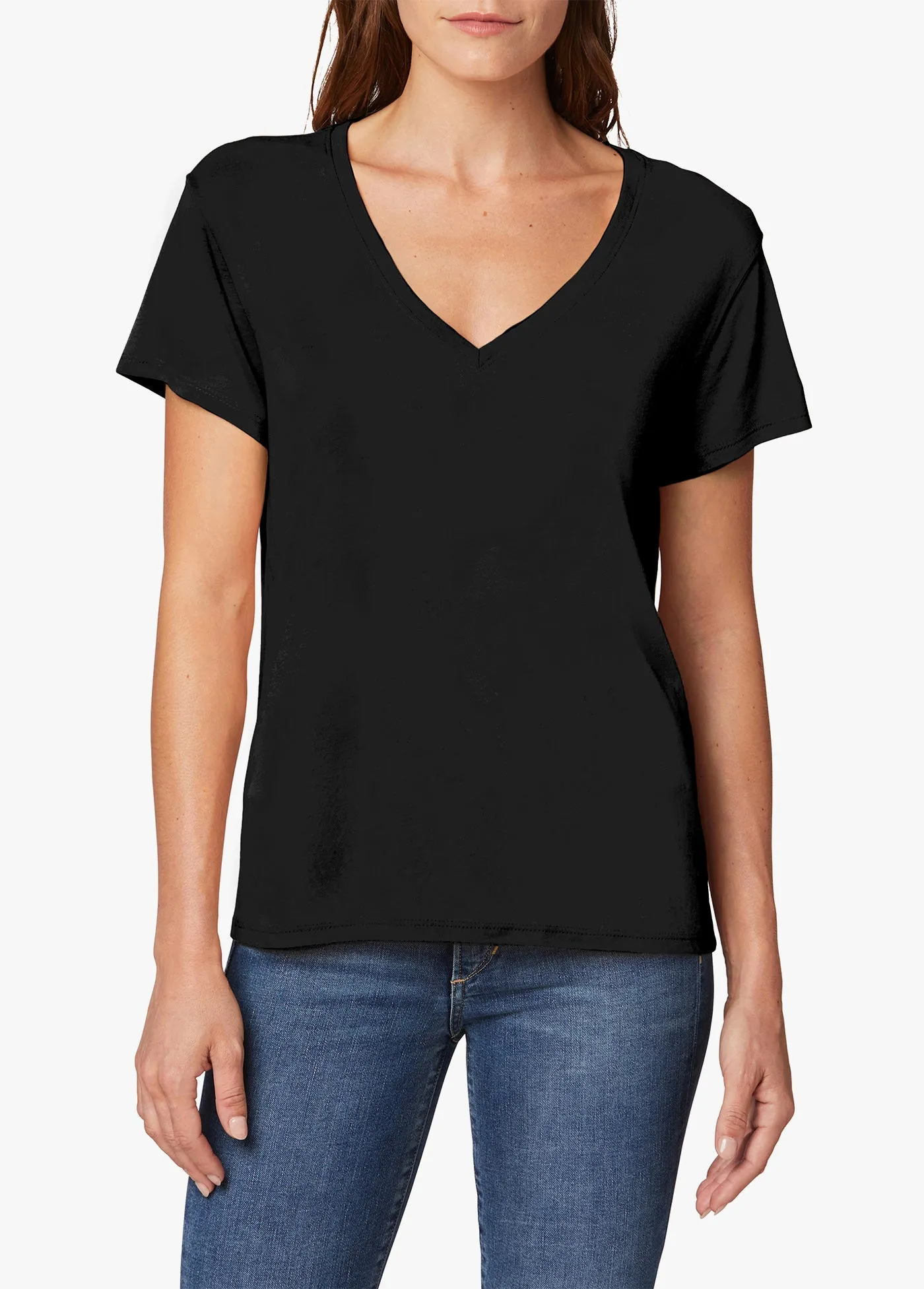 THE RAINE DEEP V-NECK TEE sold by Joe's Jeans
