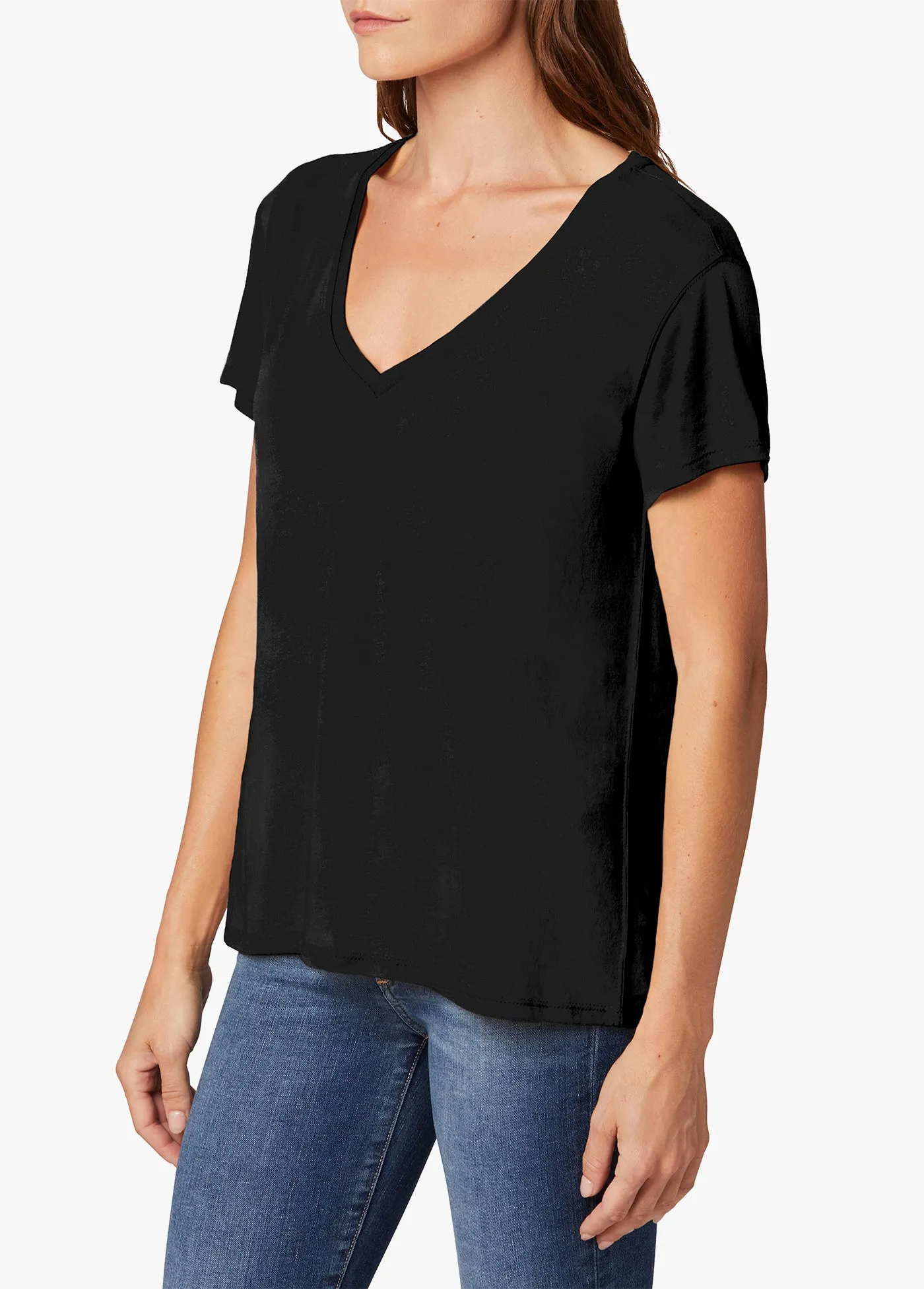 THE RAINE DEEP V-NECK TEE sold by Joe's Jeans product image thumbnail 2