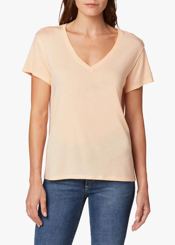 THE RAINE DEEP V-NECK TEE sold by Joe's Jeans