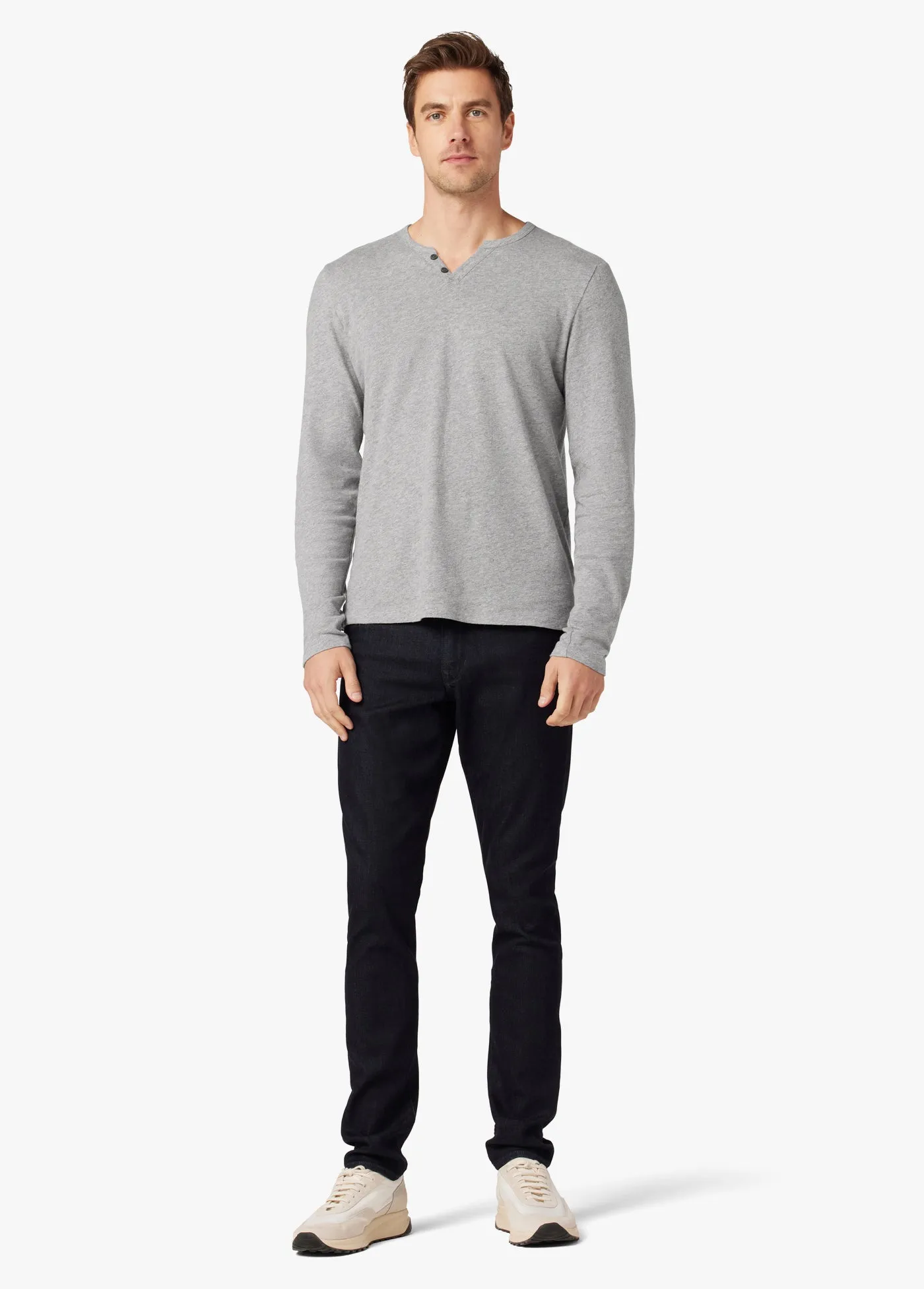 WINTZ LONG SLEEVE HEMP HENLEY sold by Joe's Jeans product image thumbnail 5