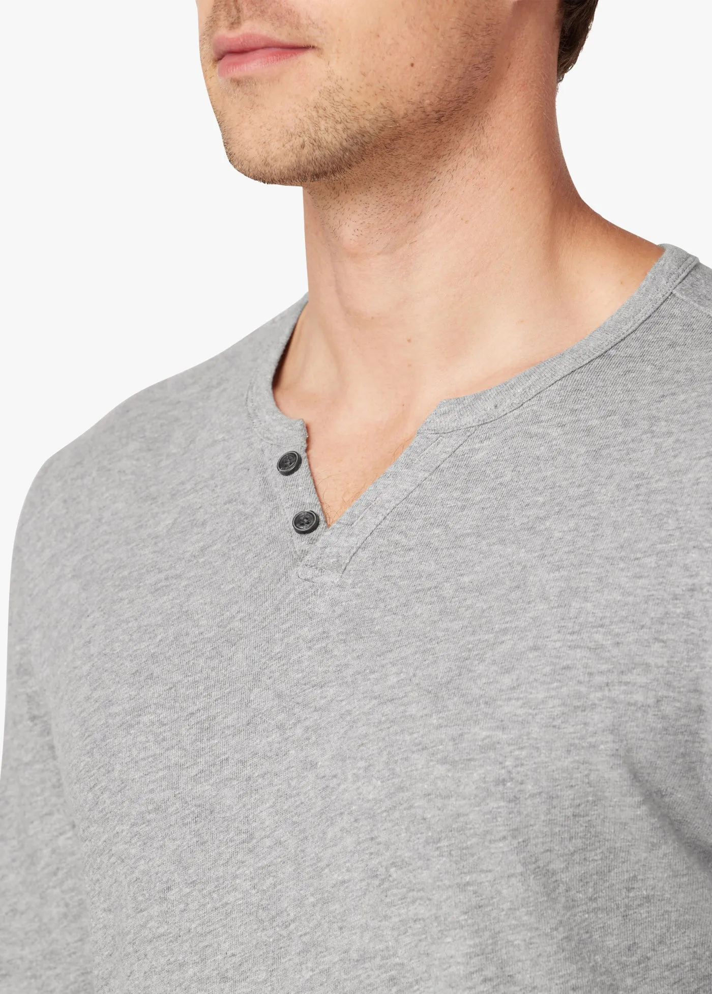 WINTZ LONG SLEEVE HEMP HENLEY sold by Joe's Jeans product image thumbnail 4