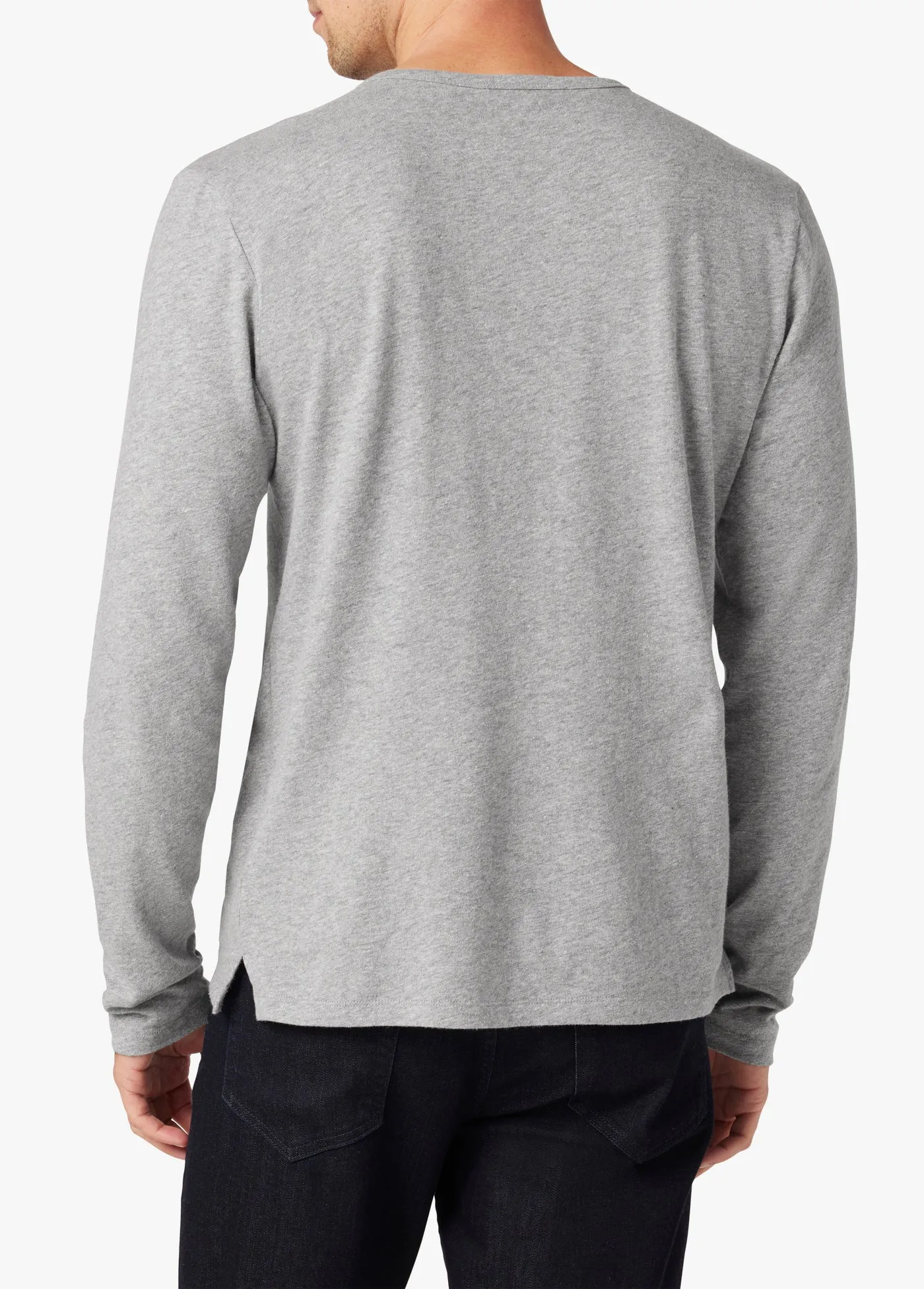 WINTZ LONG SLEEVE HEMP HENLEY sold by Joe's Jeans product image thumbnail 3