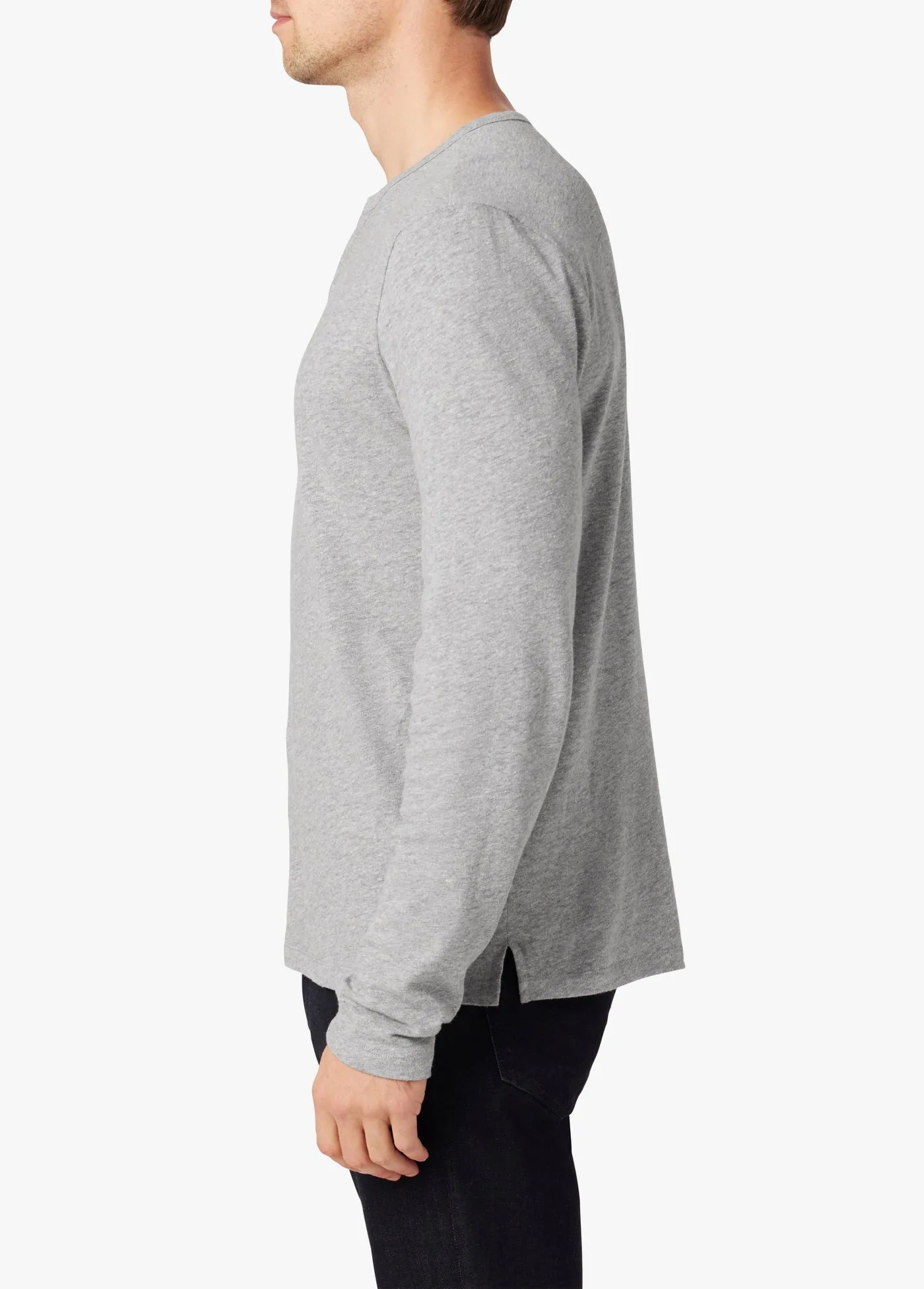 WINTZ LONG SLEEVE HEMP HENLEY sold by Joe's Jeans product image thumbnail 2