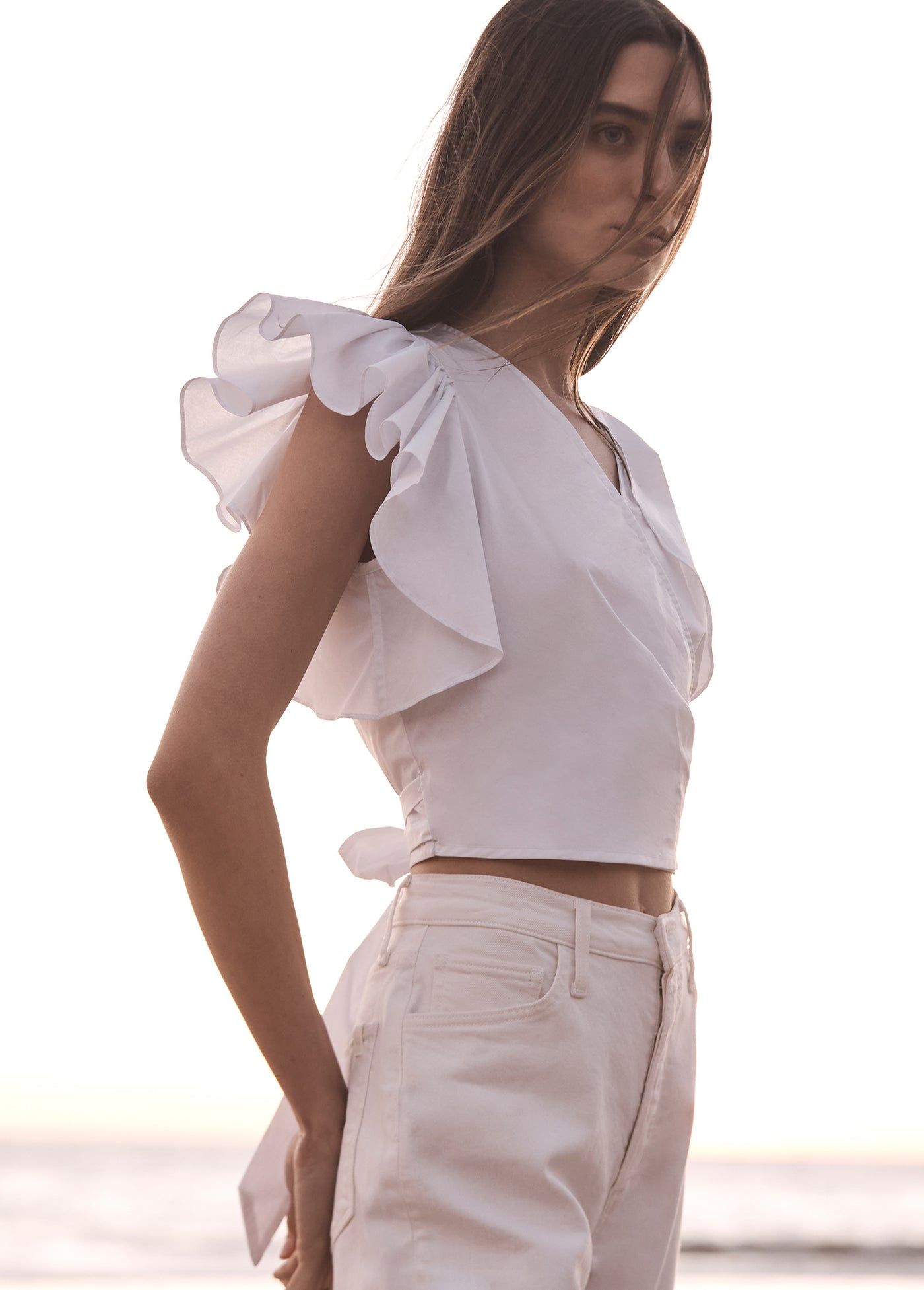 THE RUBY WRAP BLOUSE sold by Joe's Jeans product image thumbnail 10