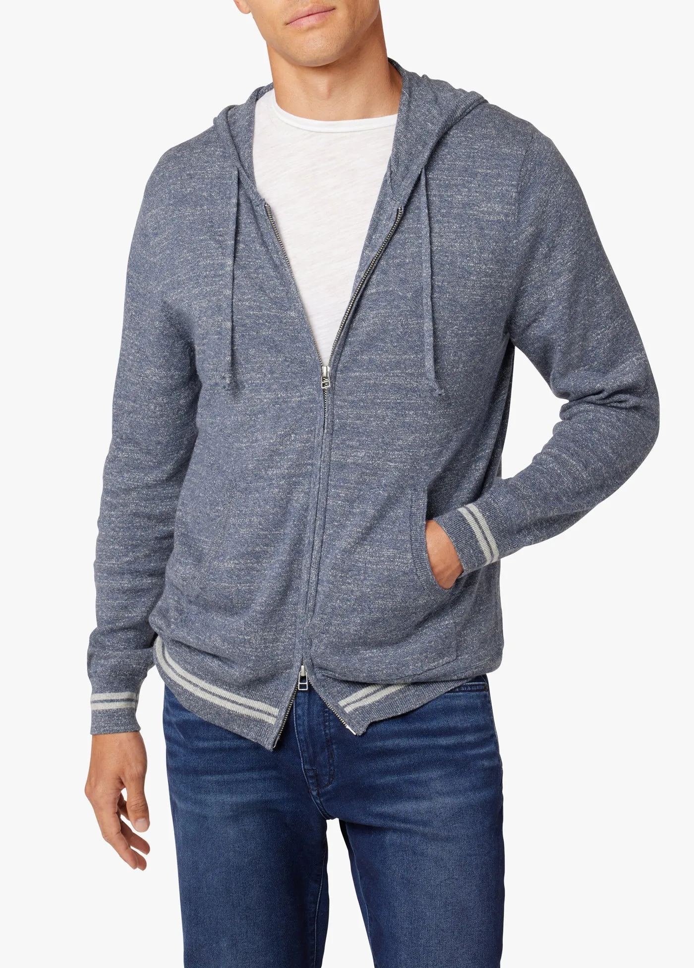 FULL ZIP HOODED SWEATER sold by Joe's Jeans