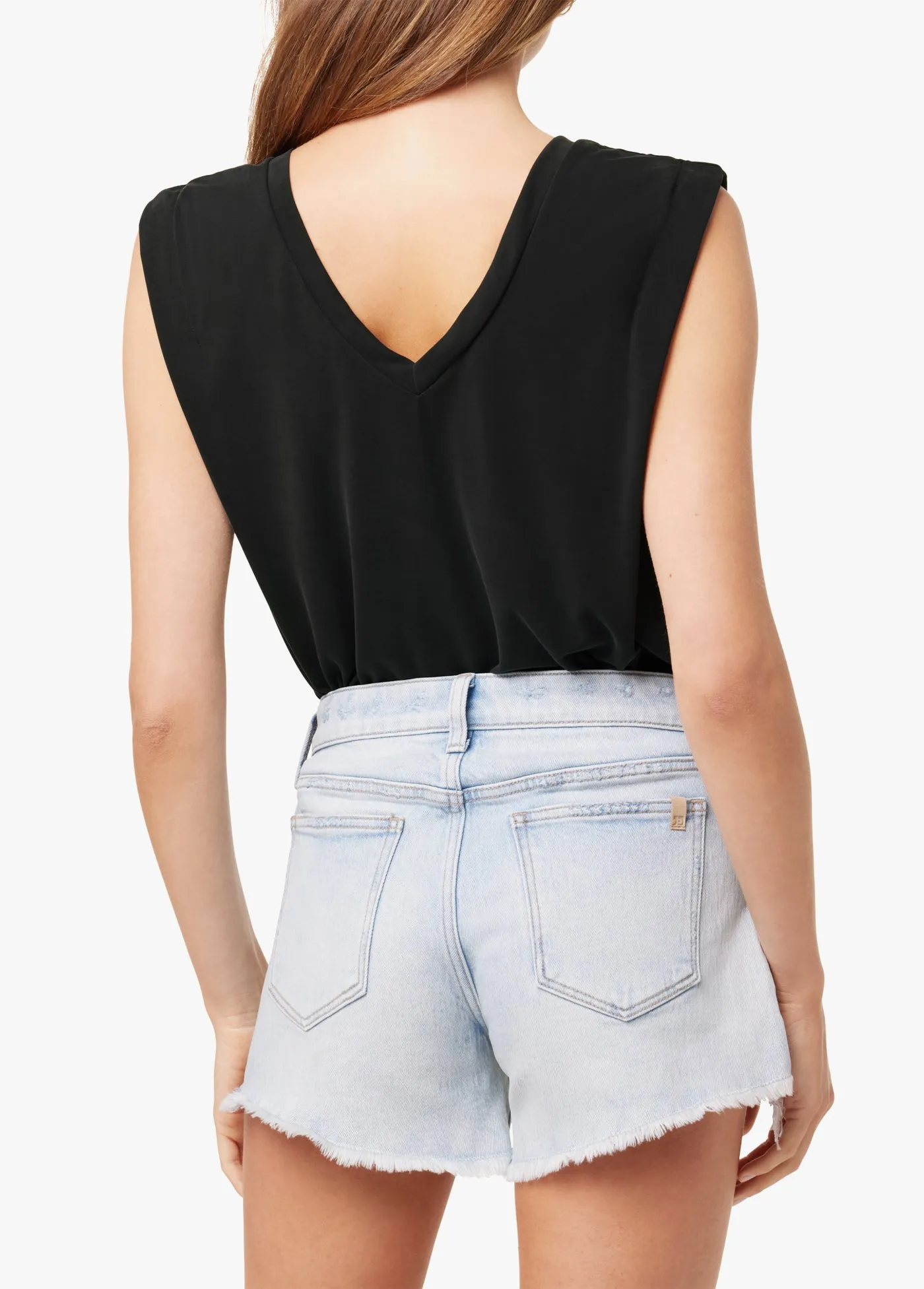 JOLIE SHOULDER DOUBLE V TUCK TANK sold by Joe's Jeans product image thumbnail 3