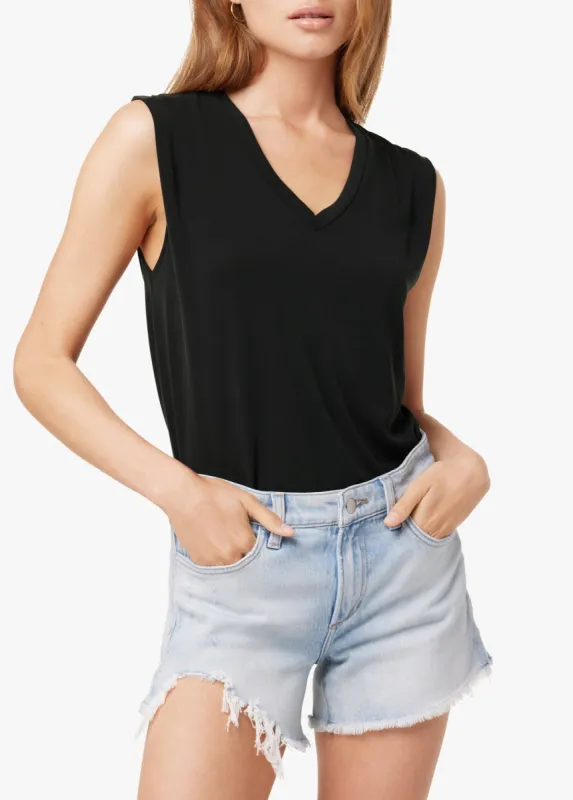 JOLIE SHOULDER DOUBLE V TUCK TANK made by Joe's Jeans