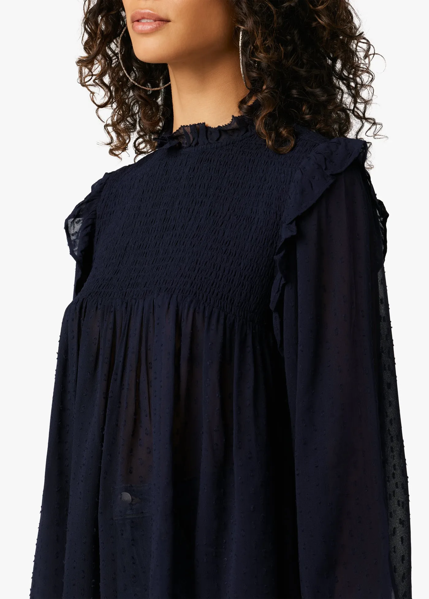 THE HARMONY SMOCKED BLOUSE sold by Joe's Jeans product image thumbnail 3