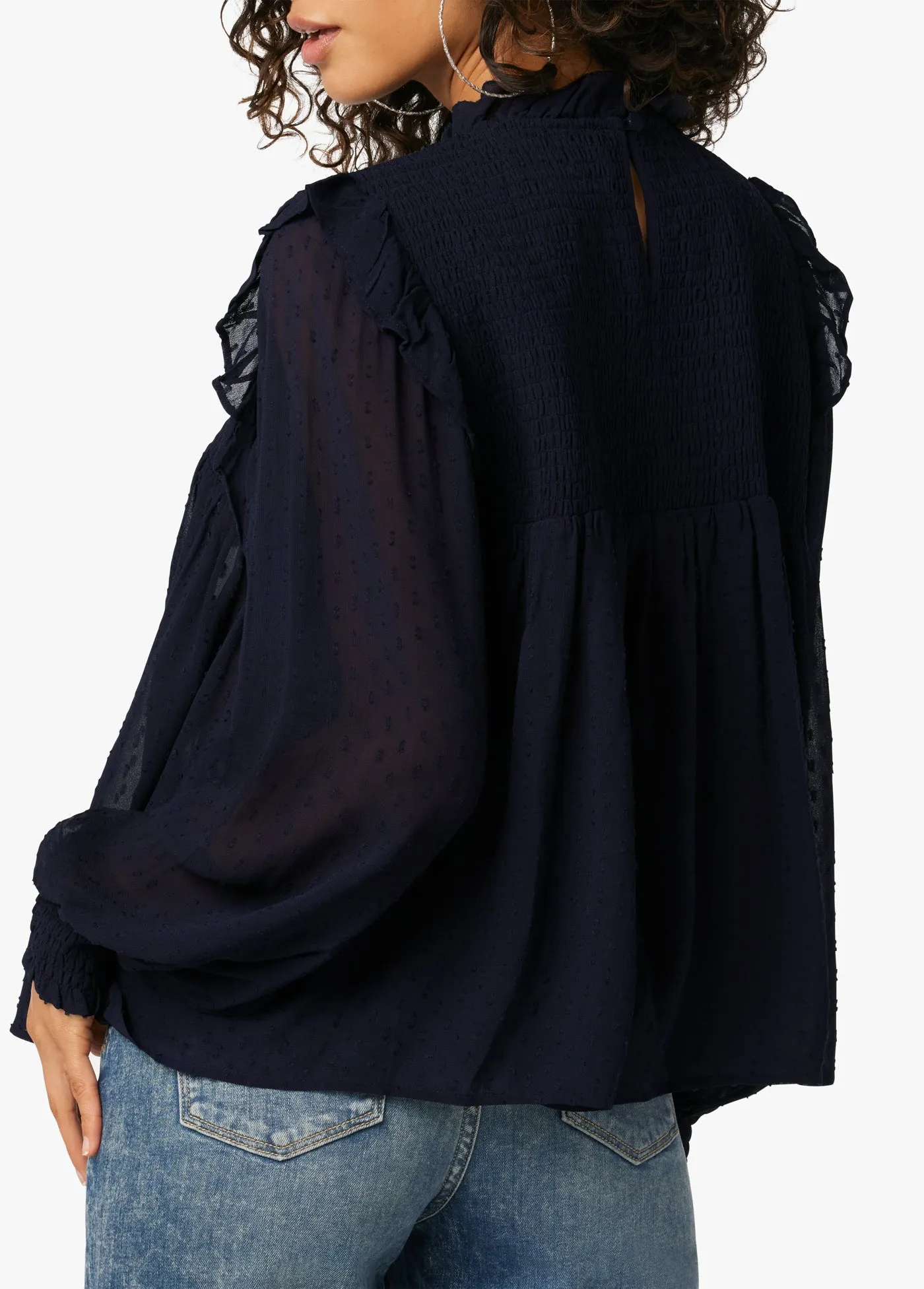 THE HARMONY SMOCKED BLOUSE sold by Joe's Jeans product image thumbnail 4