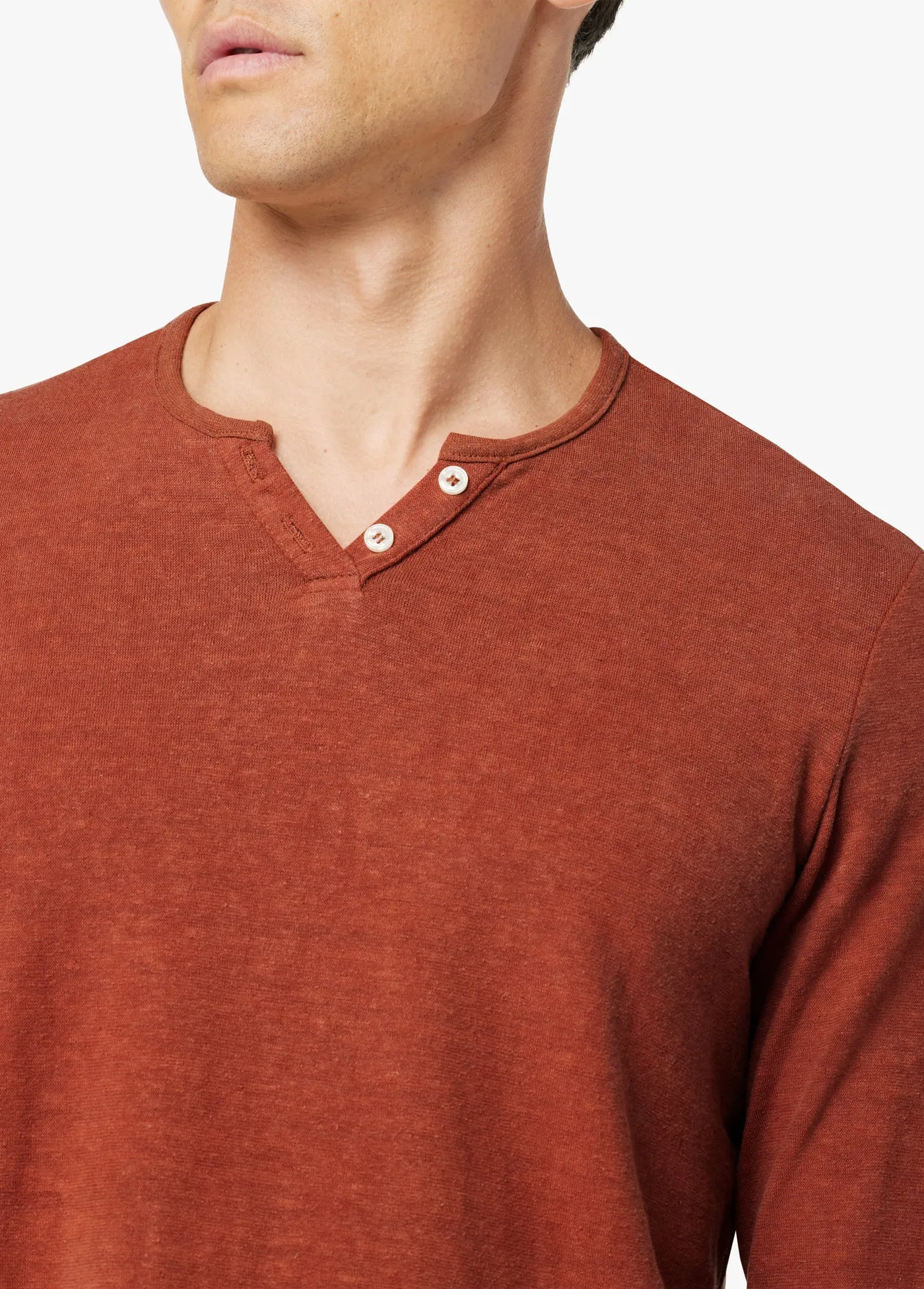 WINTZ L/S HEMP HENLEY sold by Joe's Jeans product image thumbnail 4