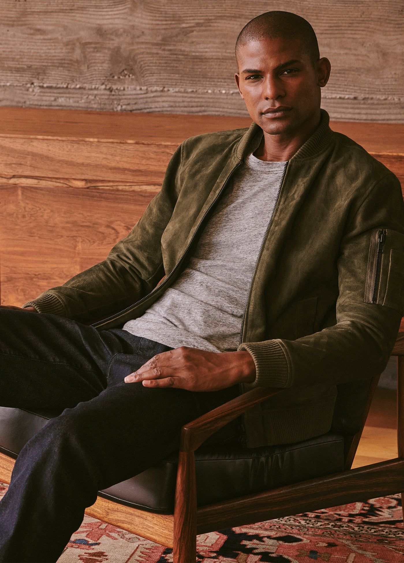 DANTE SUEDE BOMBER sold by Joe's Jeans product image thumbnail 5