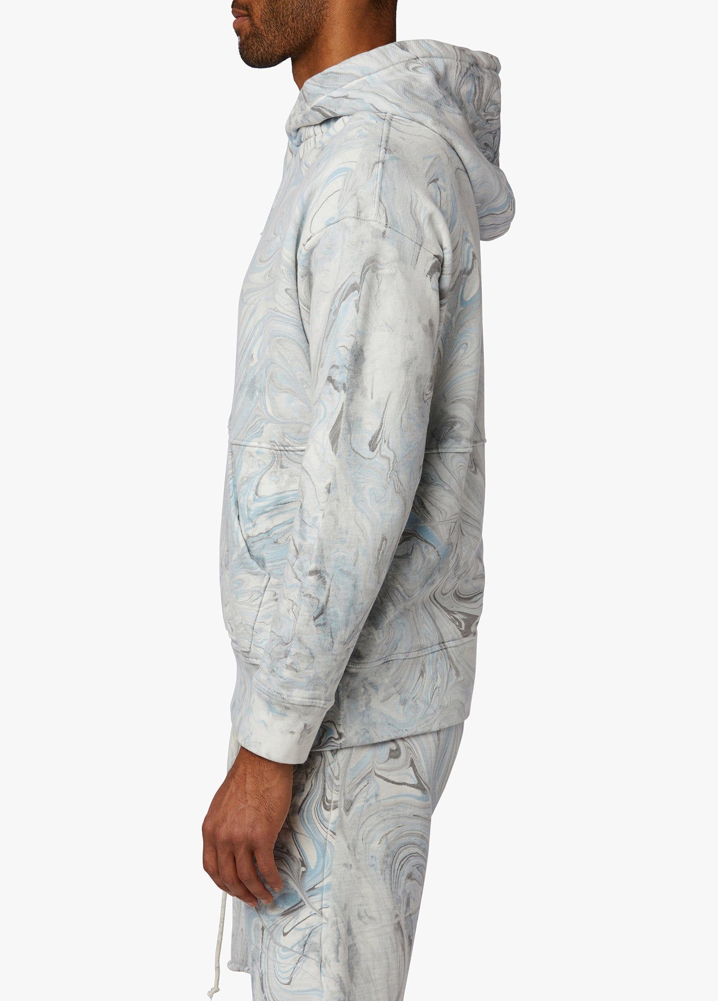 MARBLE DYE FRENCH TERRY FLEECE HOODIE sold by Joe's Jeans product image thumbnail 3