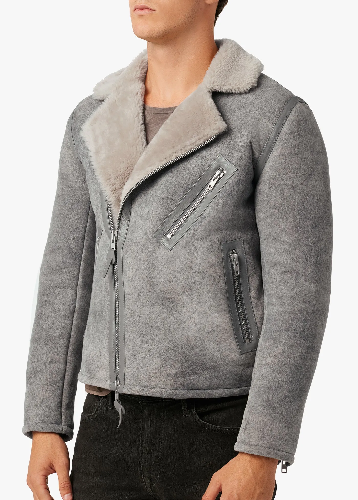 SUEDE AVIATOR JACKET sold by Joe's Jeans product image thumbnail 4