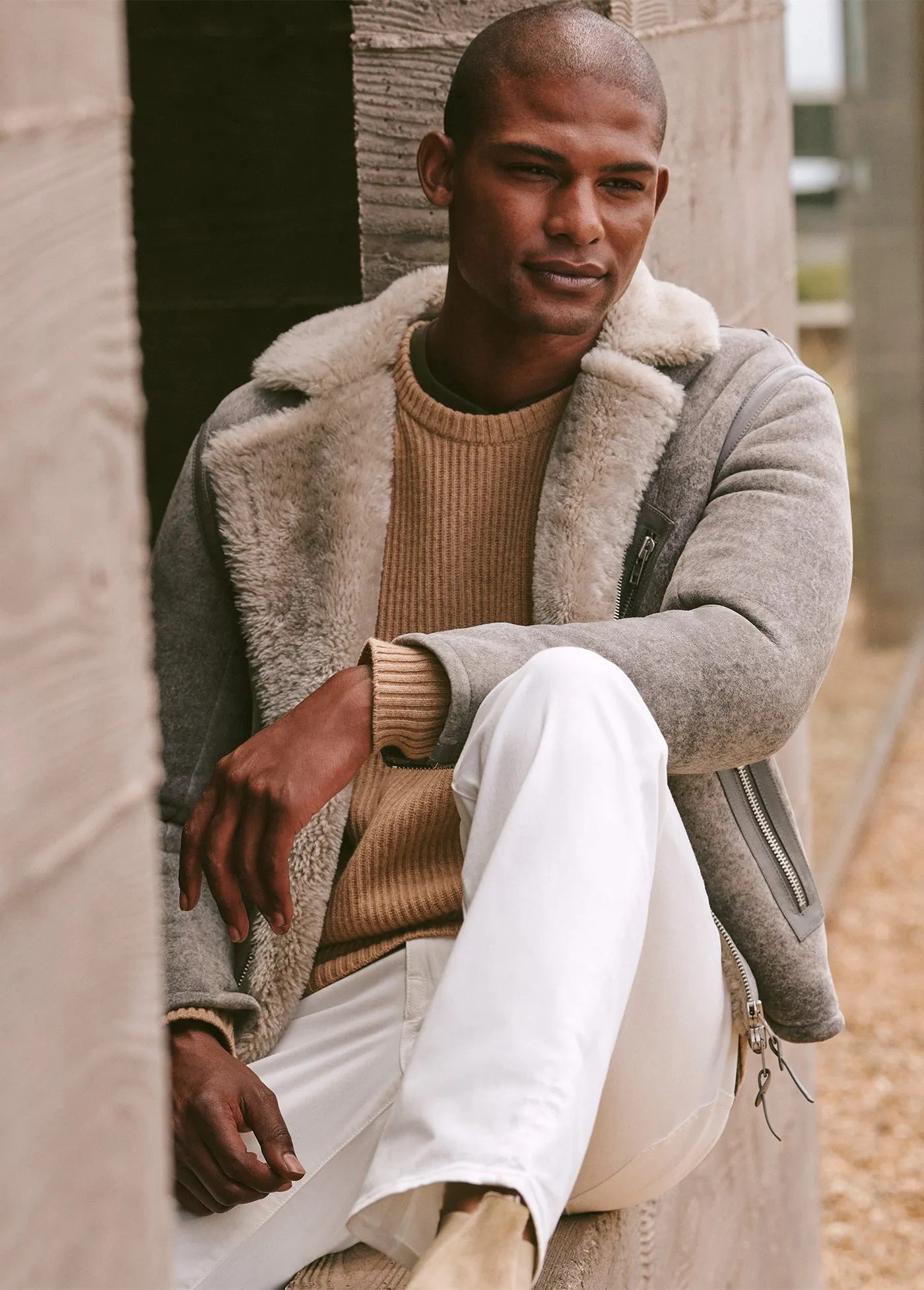 SUEDE AVIATOR JACKET sold by Joe's Jeans product image thumbnail 5