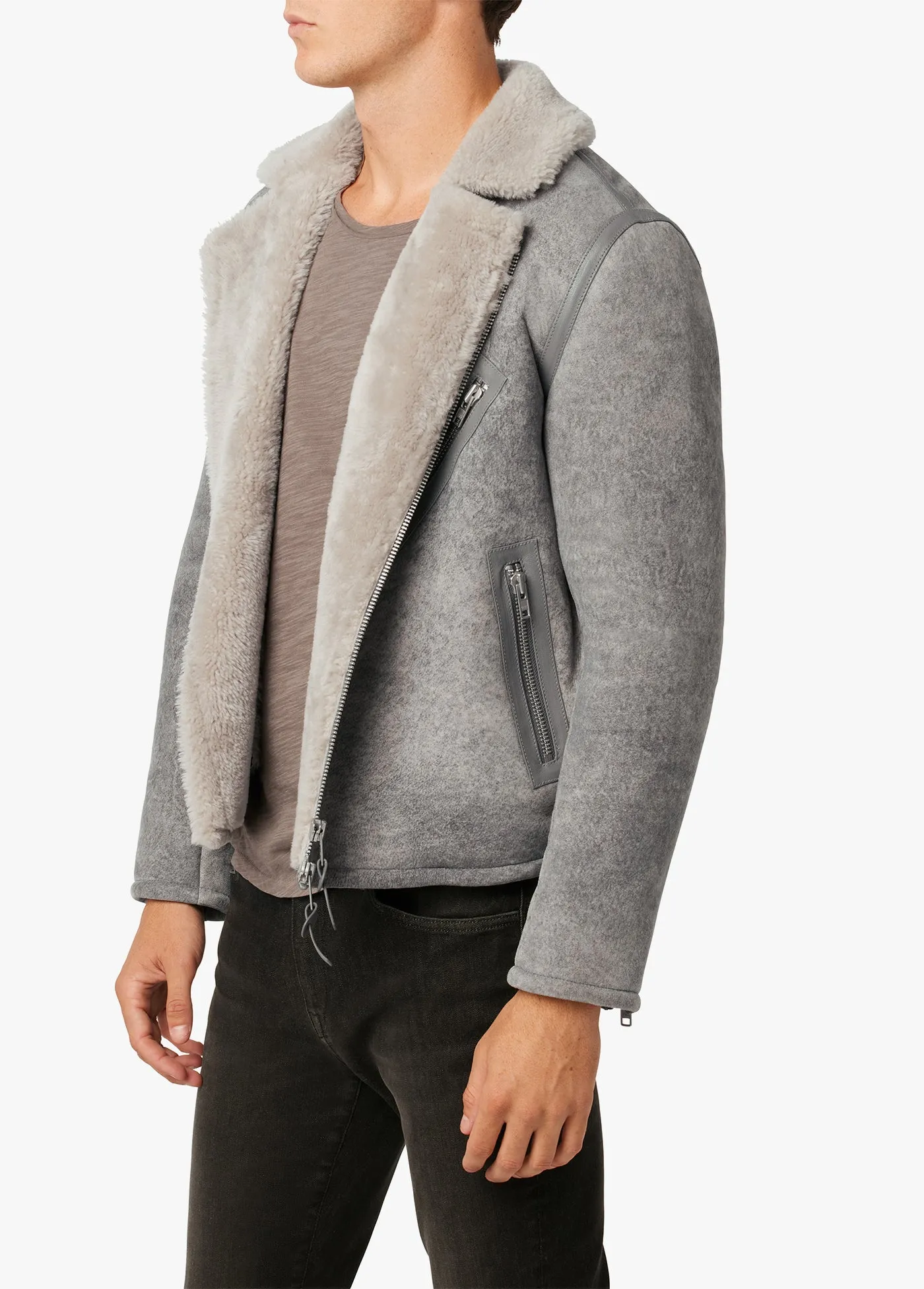 SUEDE AVIATOR JACKET sold by Joe's Jeans product image thumbnail 2