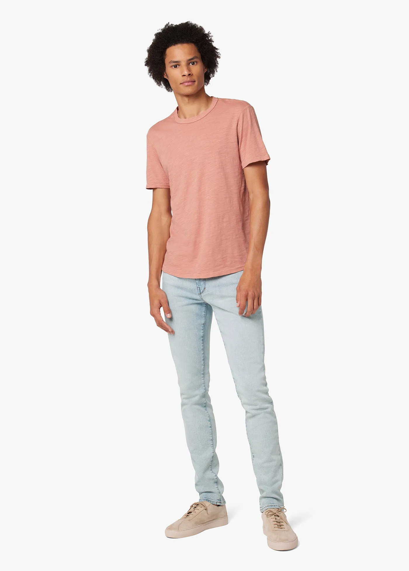 ESSENTIAL CURVED HEM SLUB TEE sold by Joe's Jeans product image thumbnail 5