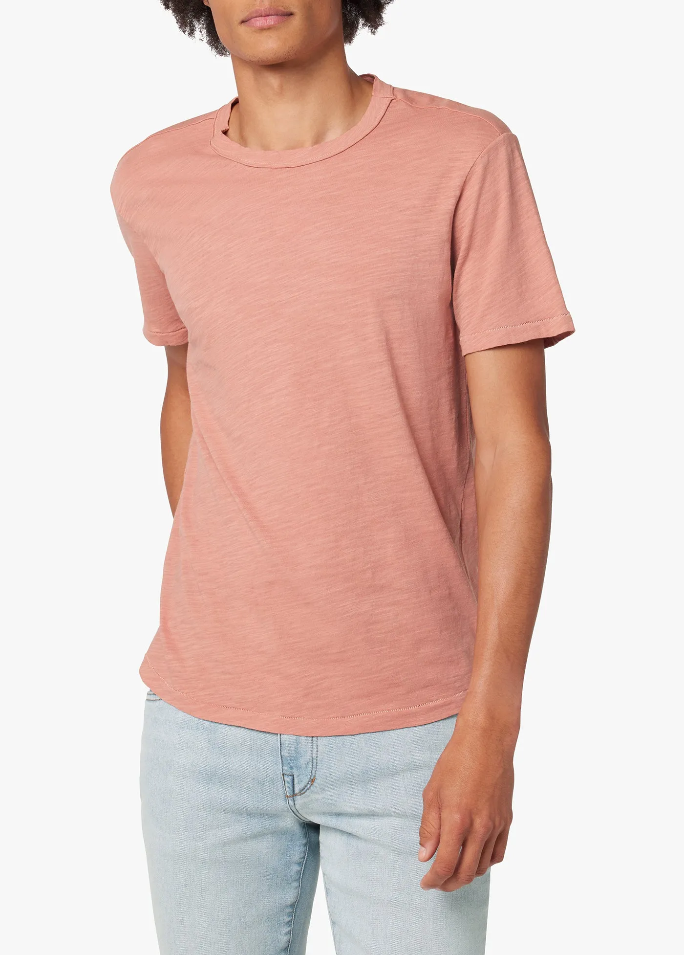 ESSENTIAL CURVED HEM SLUB TEE sold by Joe's Jeans