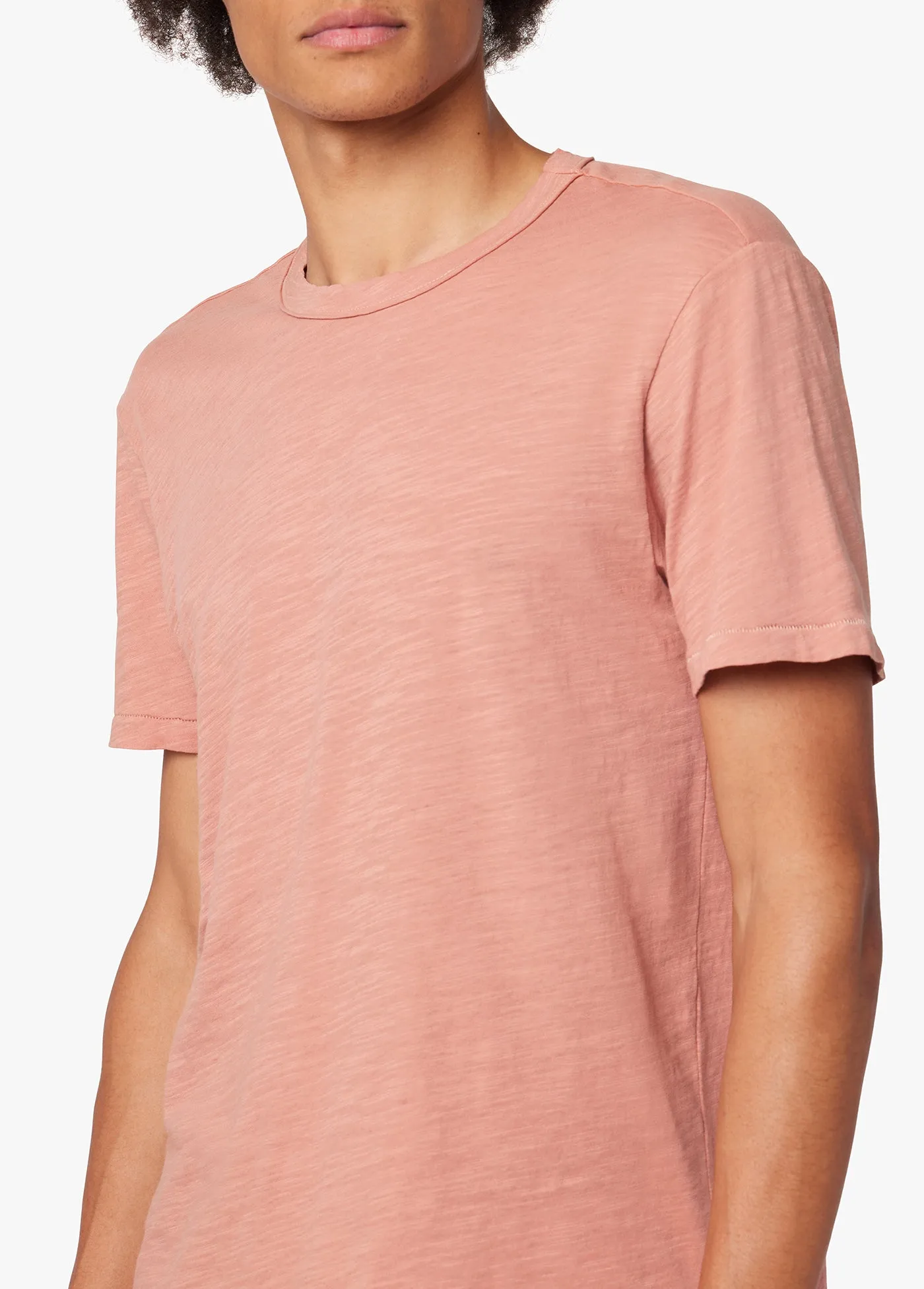ESSENTIAL CURVED HEM SLUB TEE sold by Joe's Jeans product image thumbnail 4