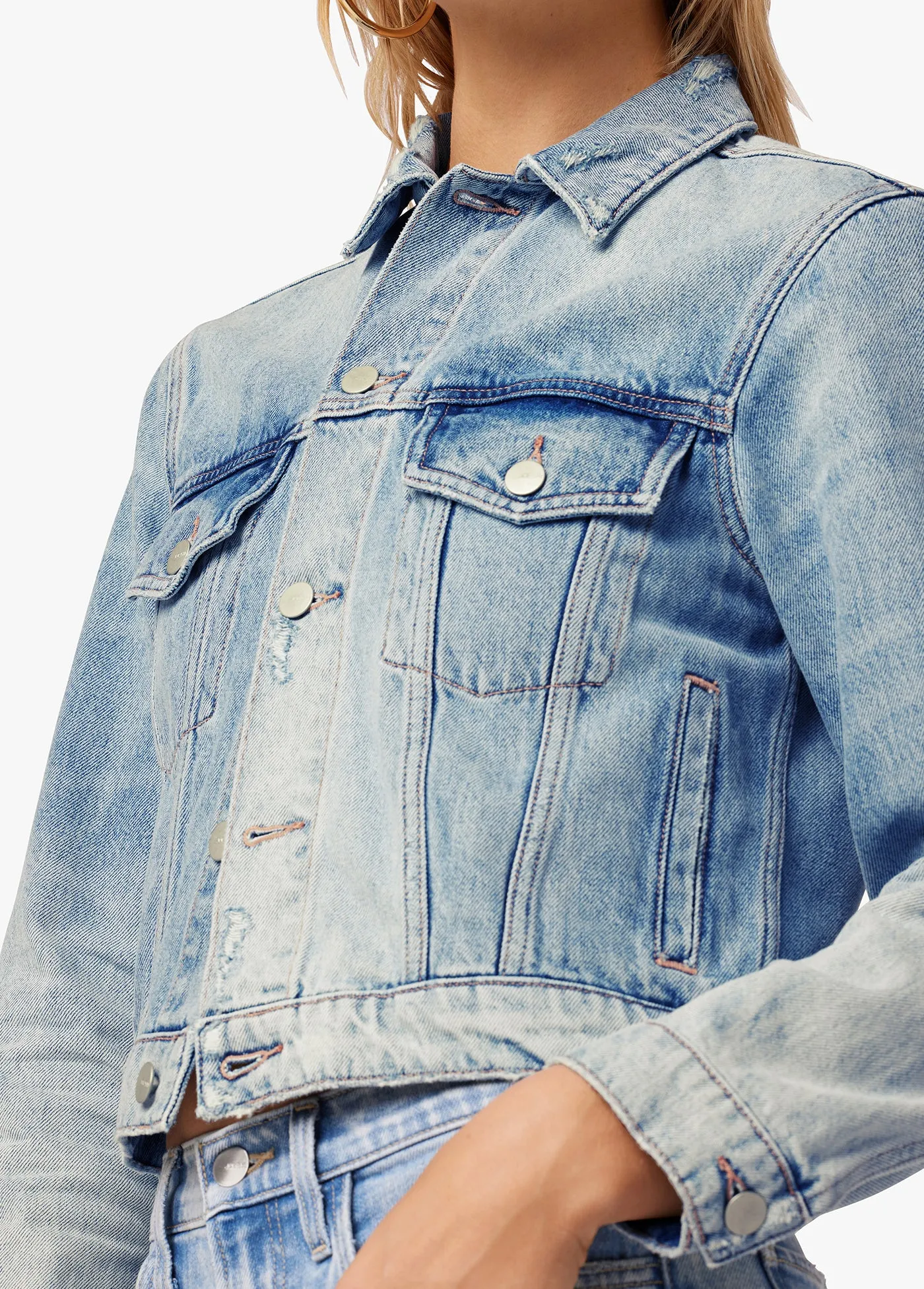 THE JOEY SHRUNKEN DENIM JACKET sold by Joe's Jeans product image thumbnail 4