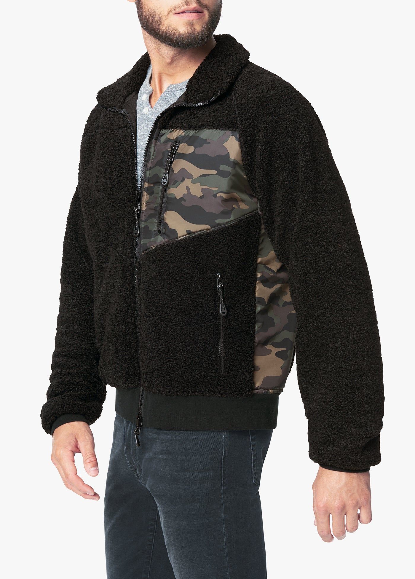 SPLICED SHERPA JACKET sold by Joe's Jeans product image thumbnail 3