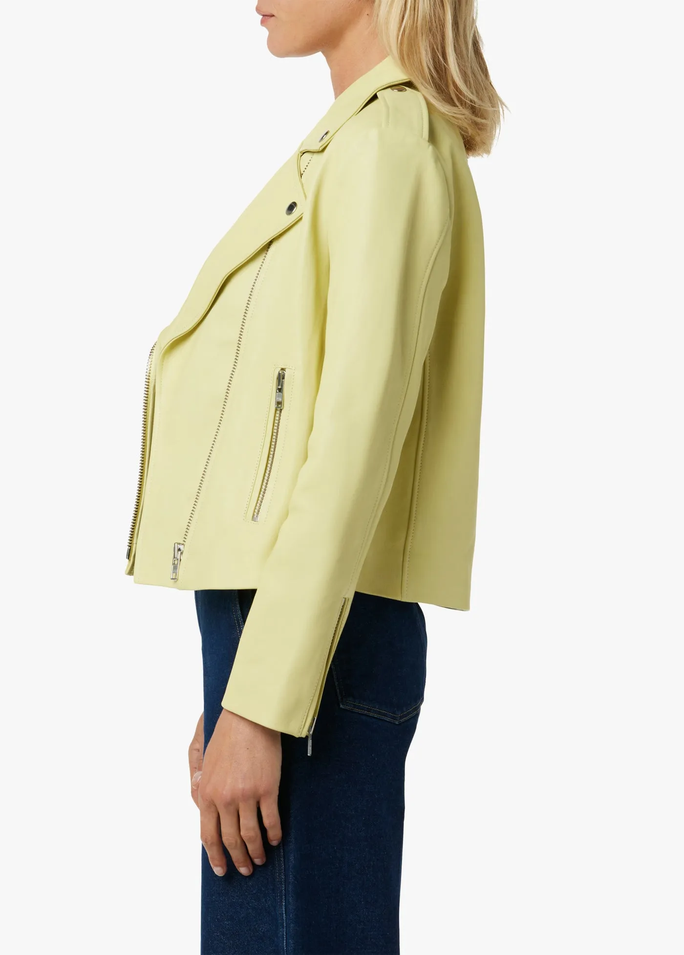 THE MIKAYLA LEATHER JACKET sold by Joe's Jeans product image thumbnail 2